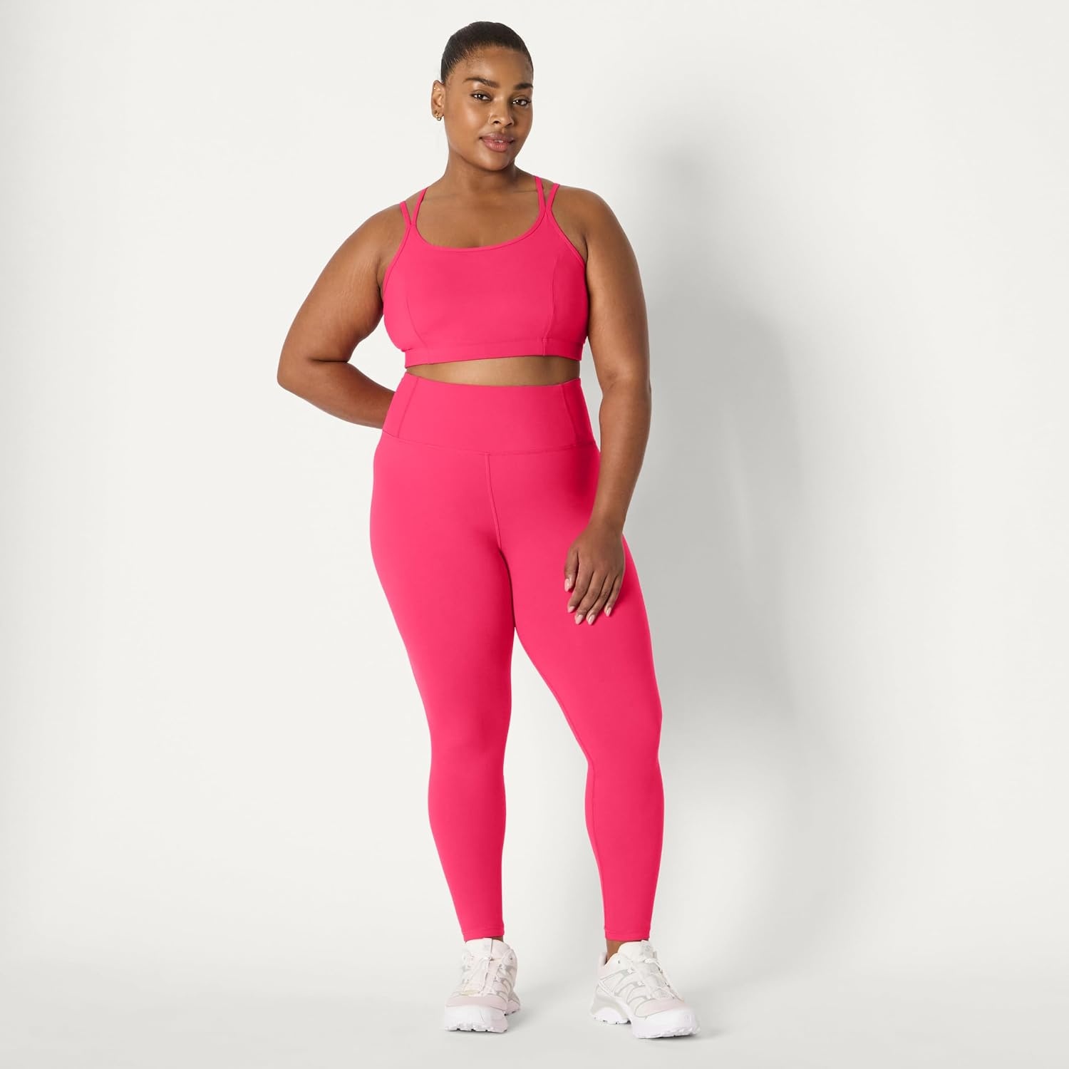image:imageAmazon Essentials Womens Active Total Train Gym Workout LeggingsHot Pink