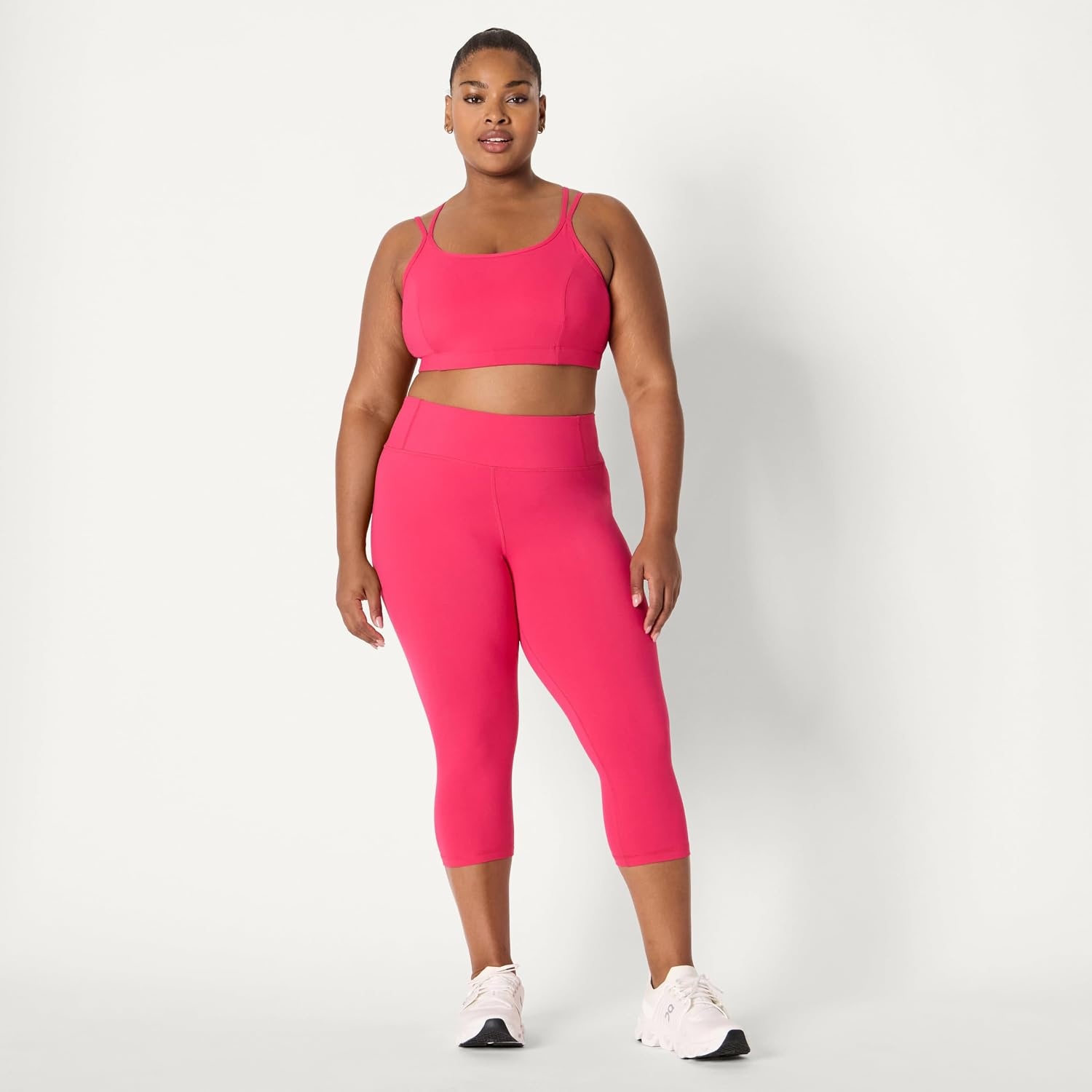 image:imageAmazon Essentials Womens Active Total Train Gym Workout LeggingsHot Pink