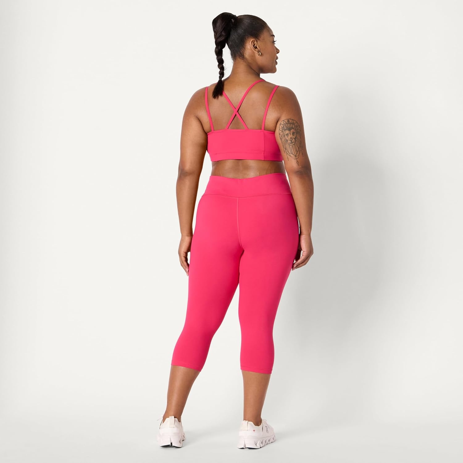 image:imageAmazon Essentials Womens Active Total Train Gym Workout LeggingsHot Pink
