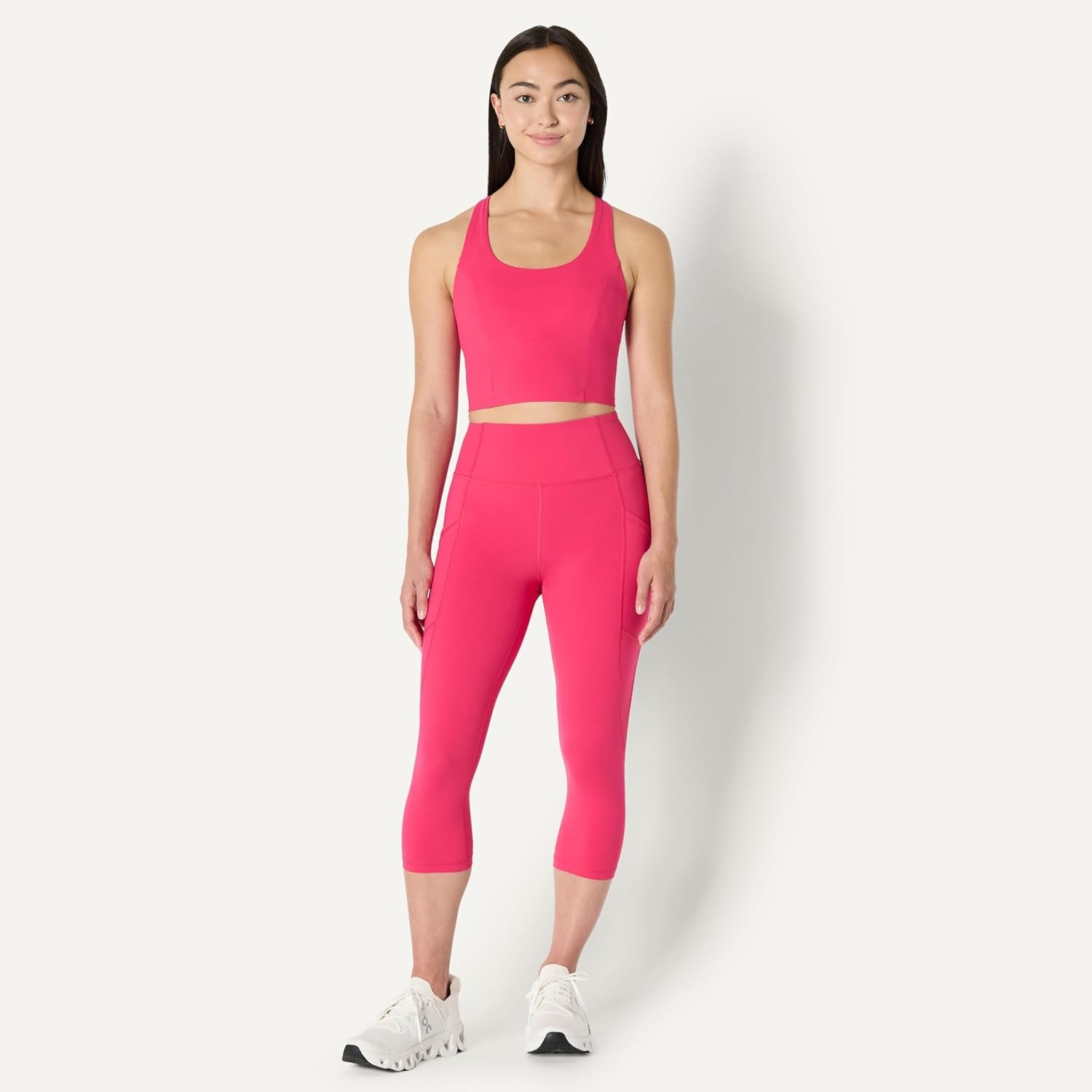 image:imageAmazon Essentials Womens Active Total Train Gym Workout LeggingsHot Pink