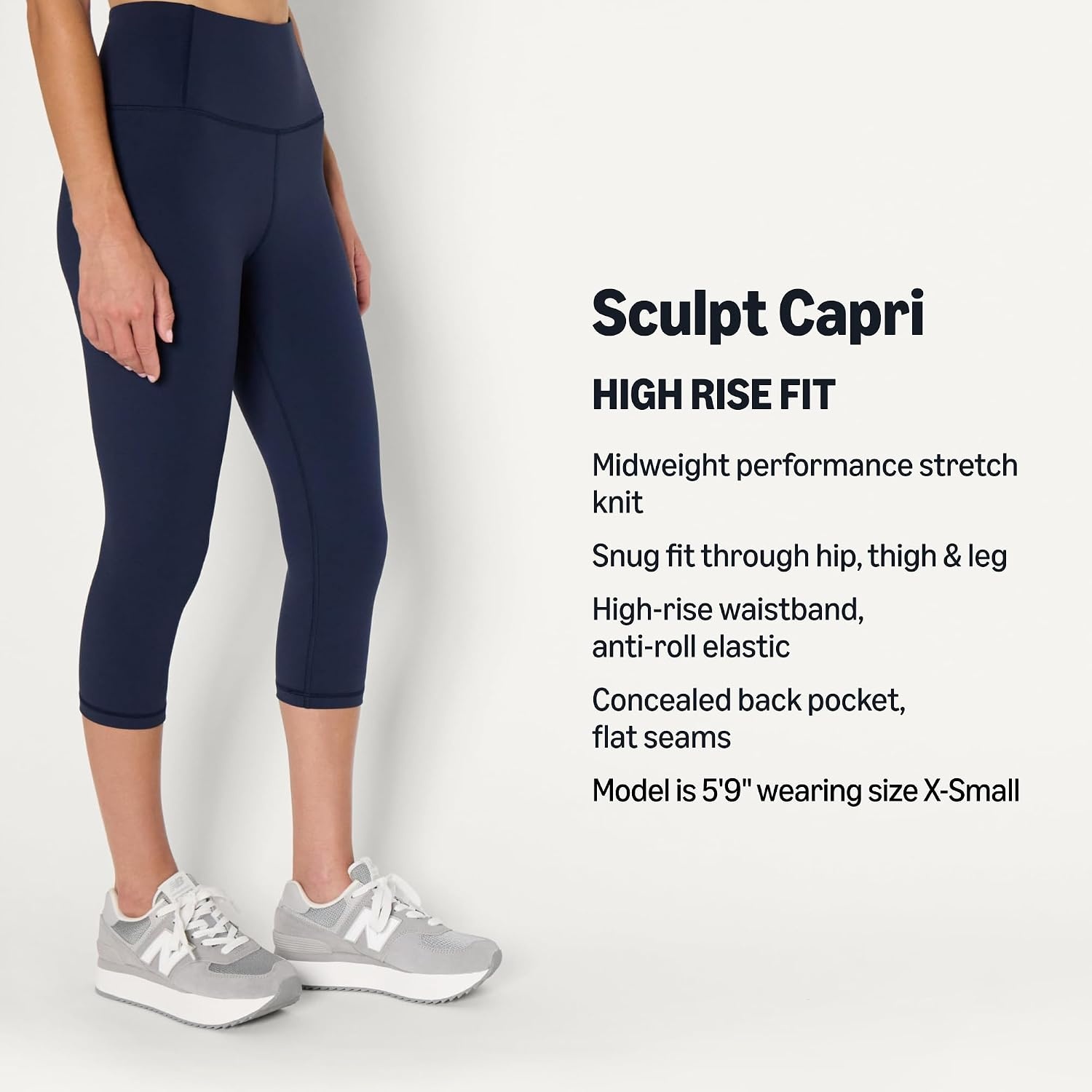 image:imageAmazon Essentials Womens Active Total Train Gym Workout LeggingsNavy