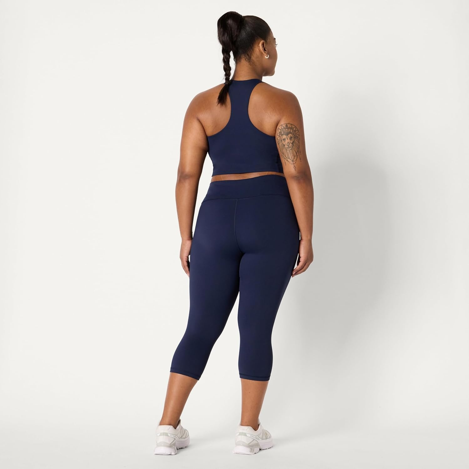 image:imageAmazon Essentials Womens Active Total Train Gym Workout LeggingsNavy