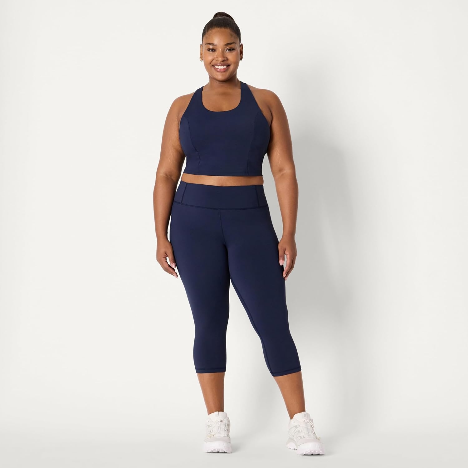 image:imageAmazon Essentials Womens Active Total Train Gym Workout LeggingsNavy