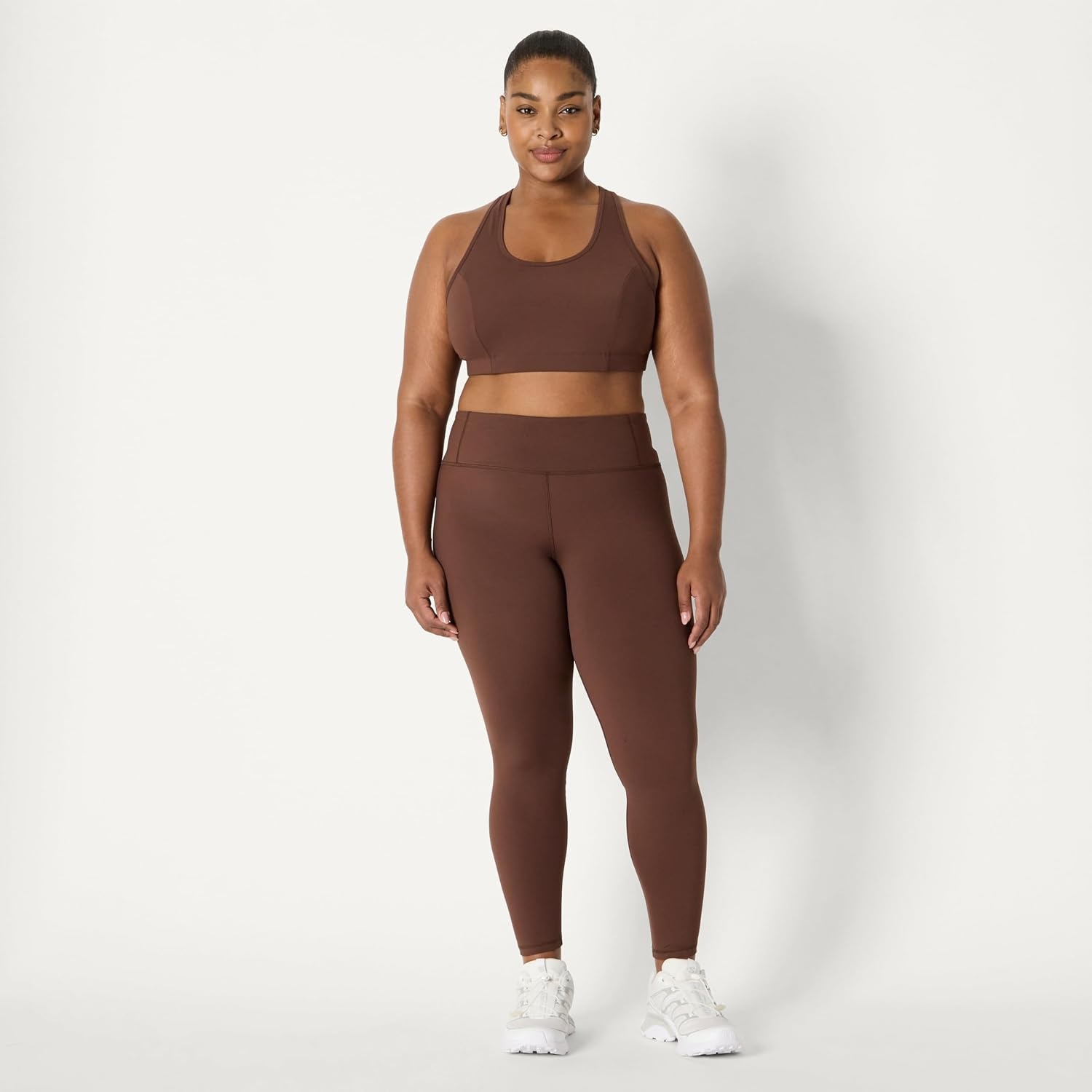 image:imageAmazon Essentials Womens Active Total Train Gym Workout LeggingsRich Hazel