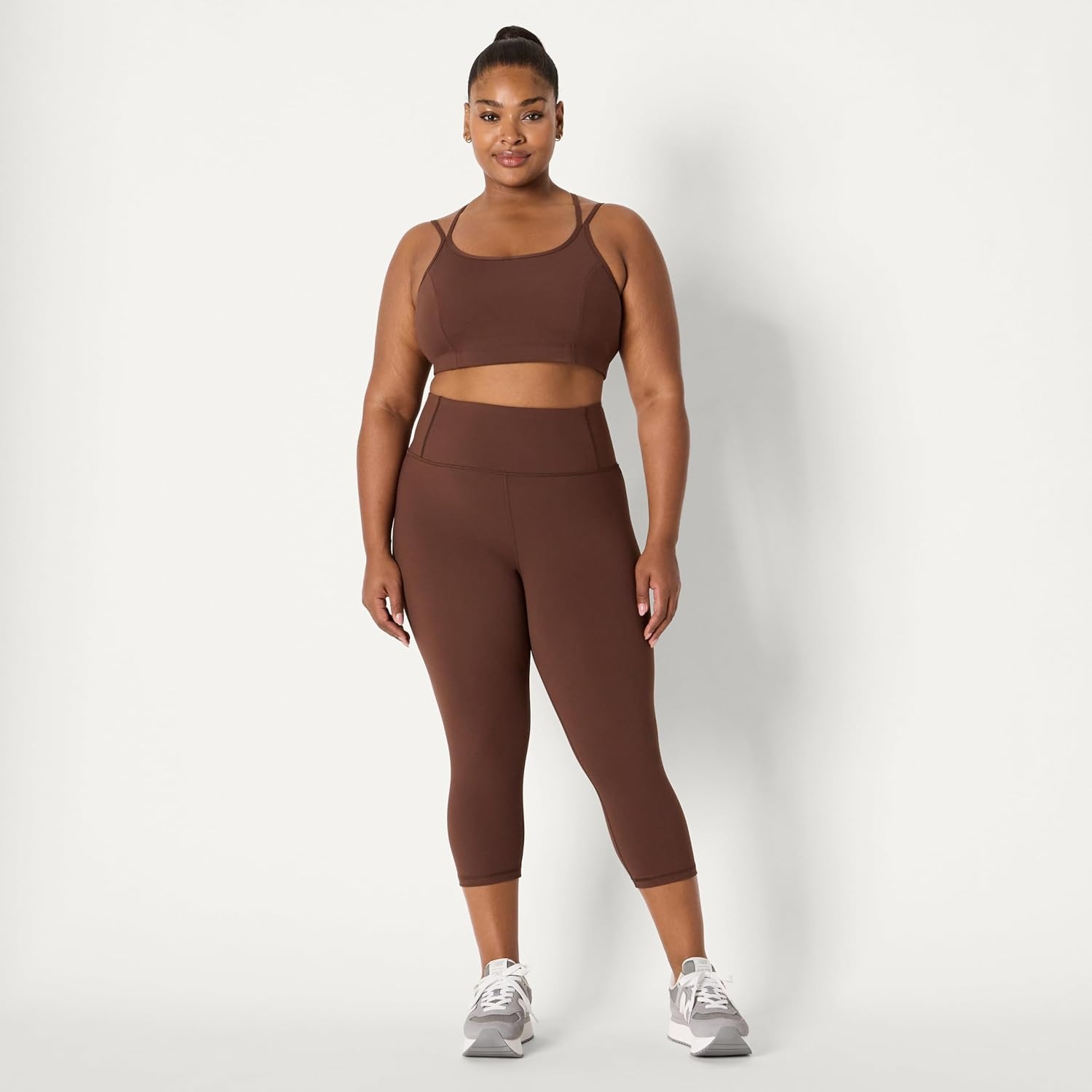 image:imageAmazon Essentials Womens Active Total Train Gym Workout LeggingsRich Hazel