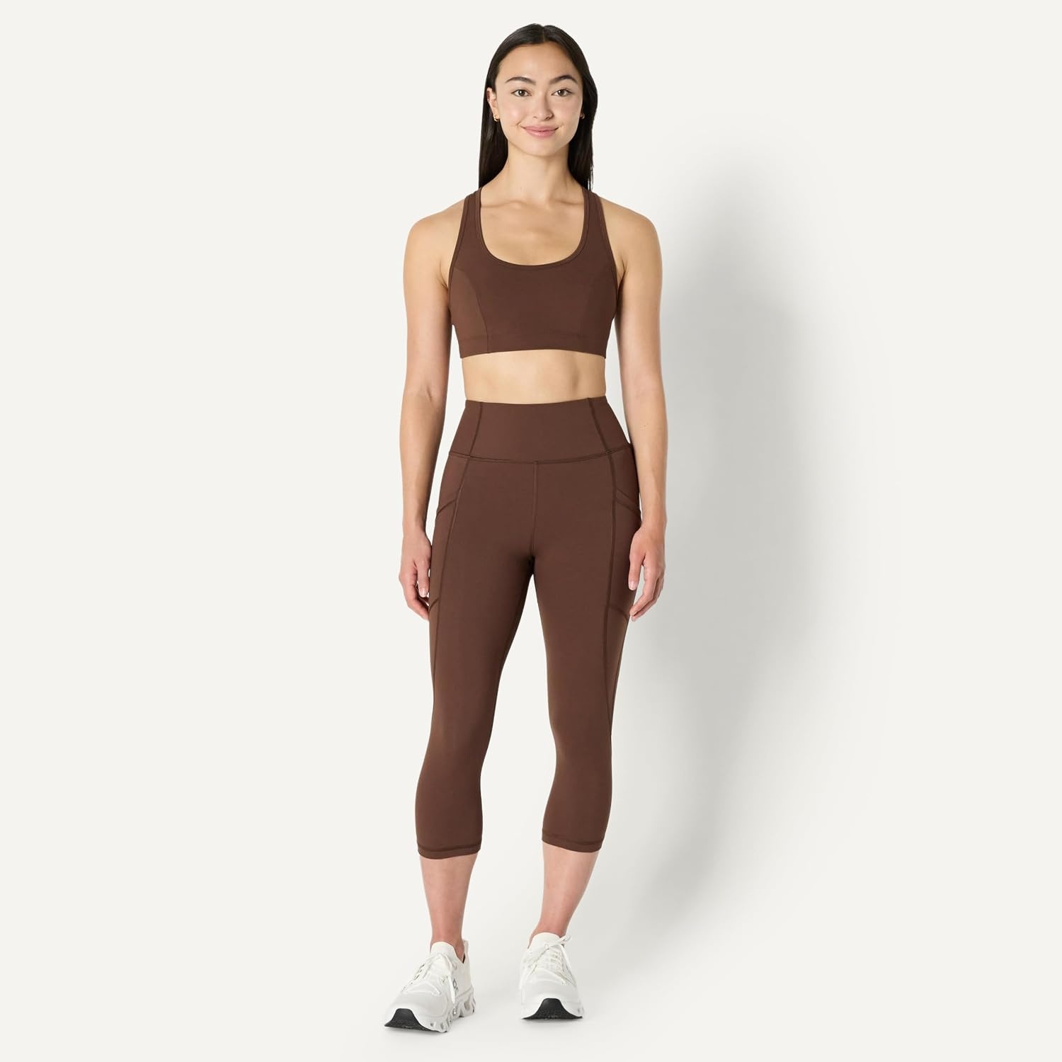 image:imageAmazon Essentials Womens Active Total Train Gym Workout LeggingsRich Hazel