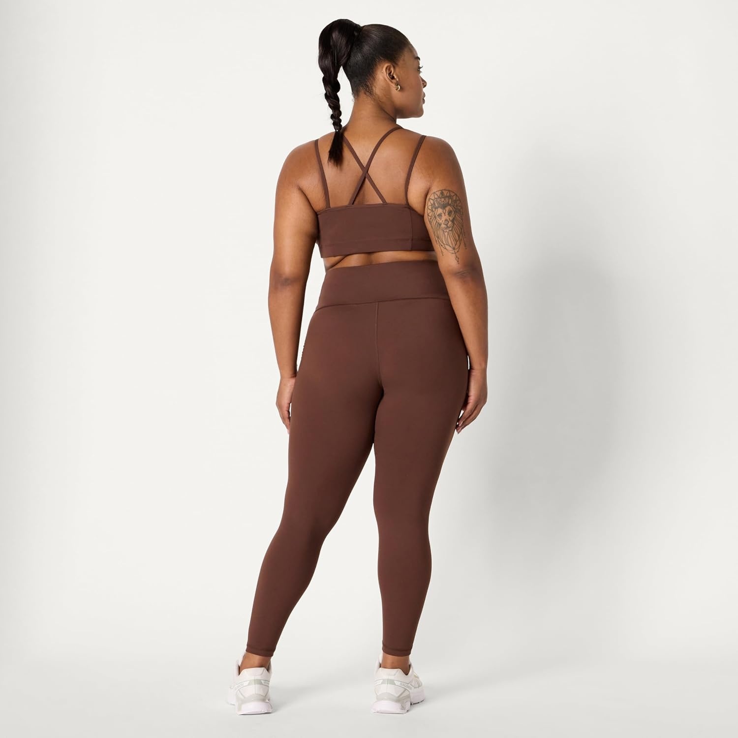 image:imageAmazon Essentials Womens Active Total Train Gym Workout LeggingsRich Hazel