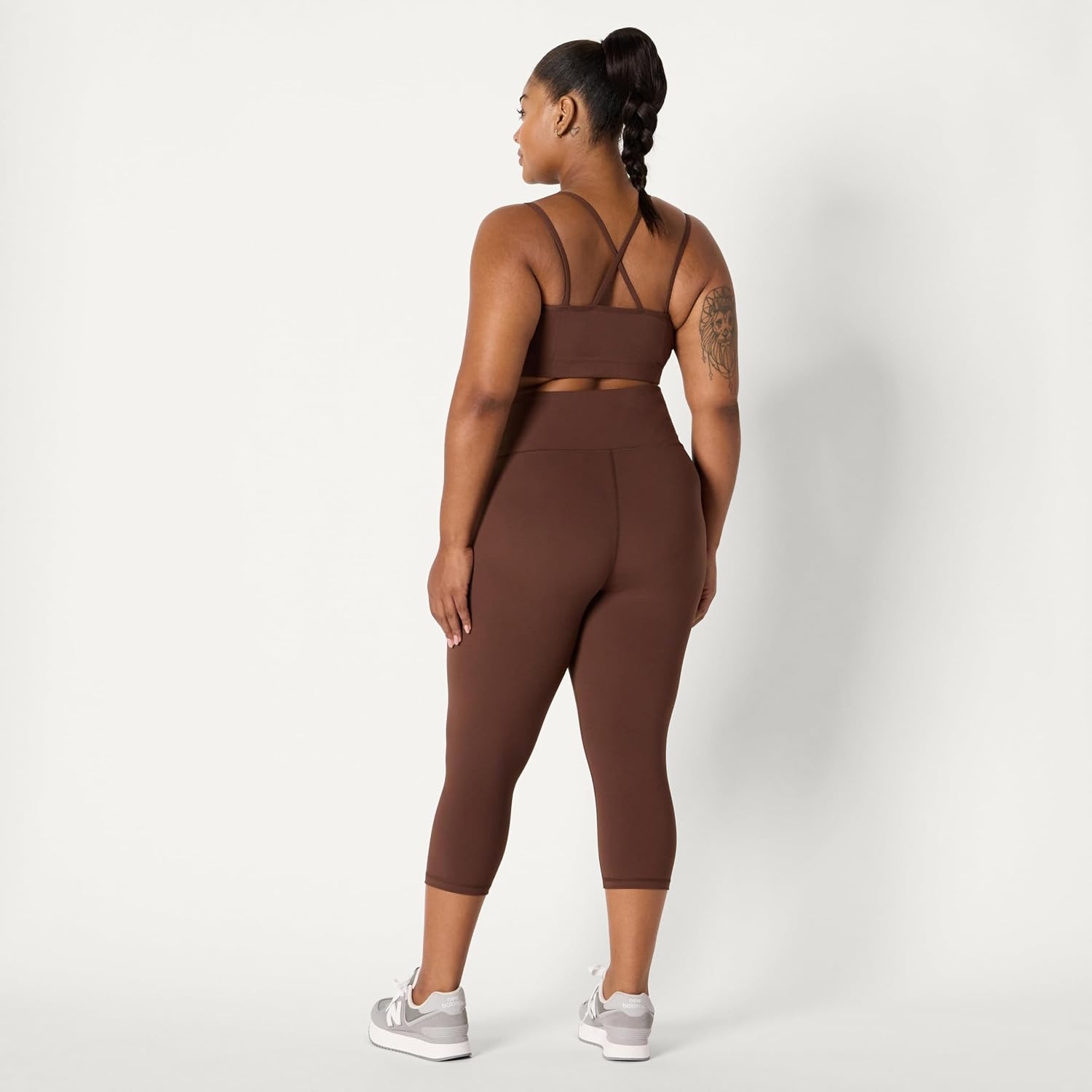 image:imageAmazon Essentials Womens Active Total Train Gym Workout LeggingsRich Hazel