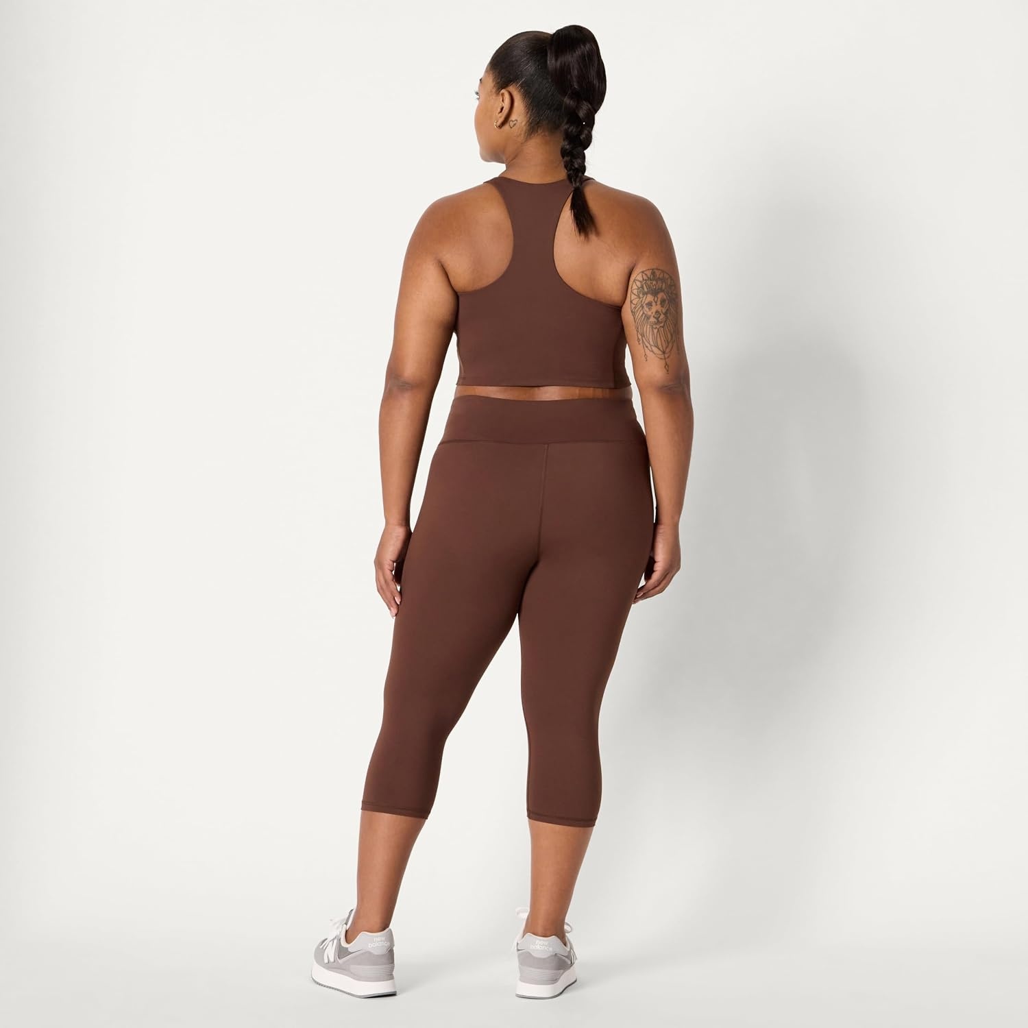 image:imageAmazon Essentials Womens Active Total Train Gym Workout LeggingsRich Hazel
