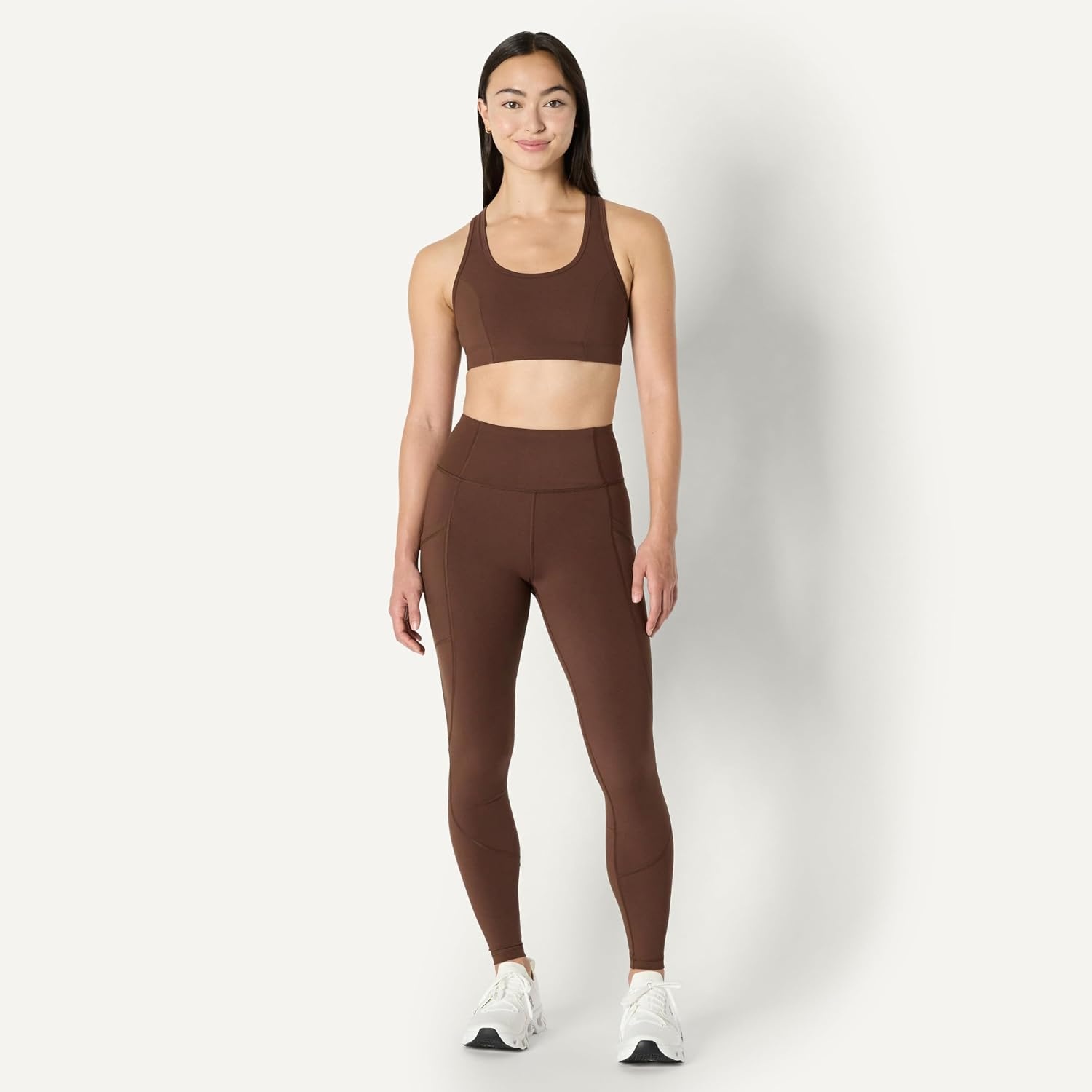 image:imageAmazon Essentials Womens Active Total Train Gym Workout LeggingsRich Hazel