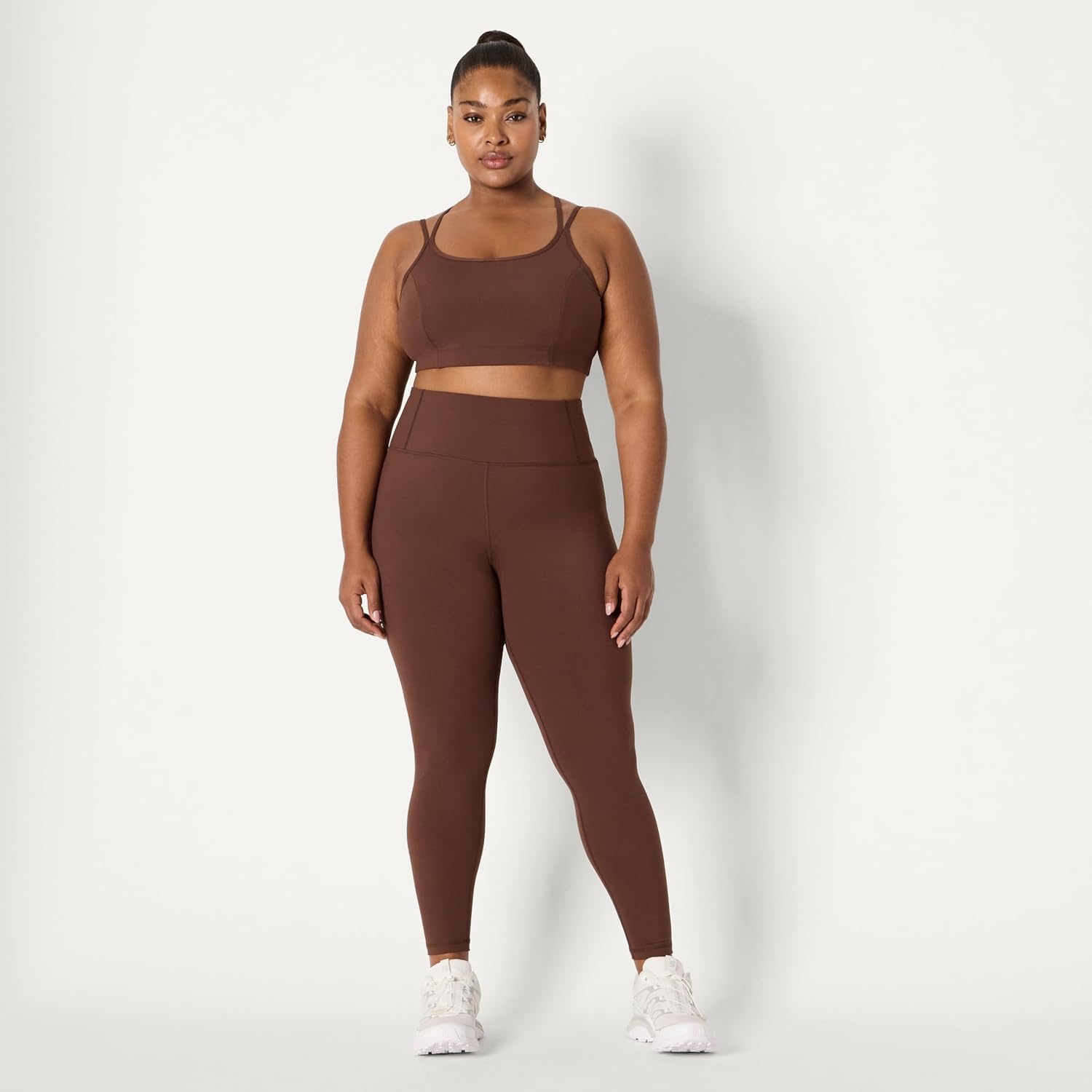 image:imageAmazon Essentials Womens Active Total Train Gym Workout LeggingsRich Hazel