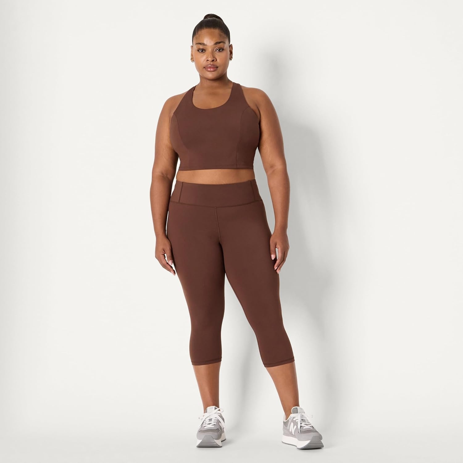 image:imageAmazon Essentials Womens Active Total Train Gym Workout LeggingsRich Hazel