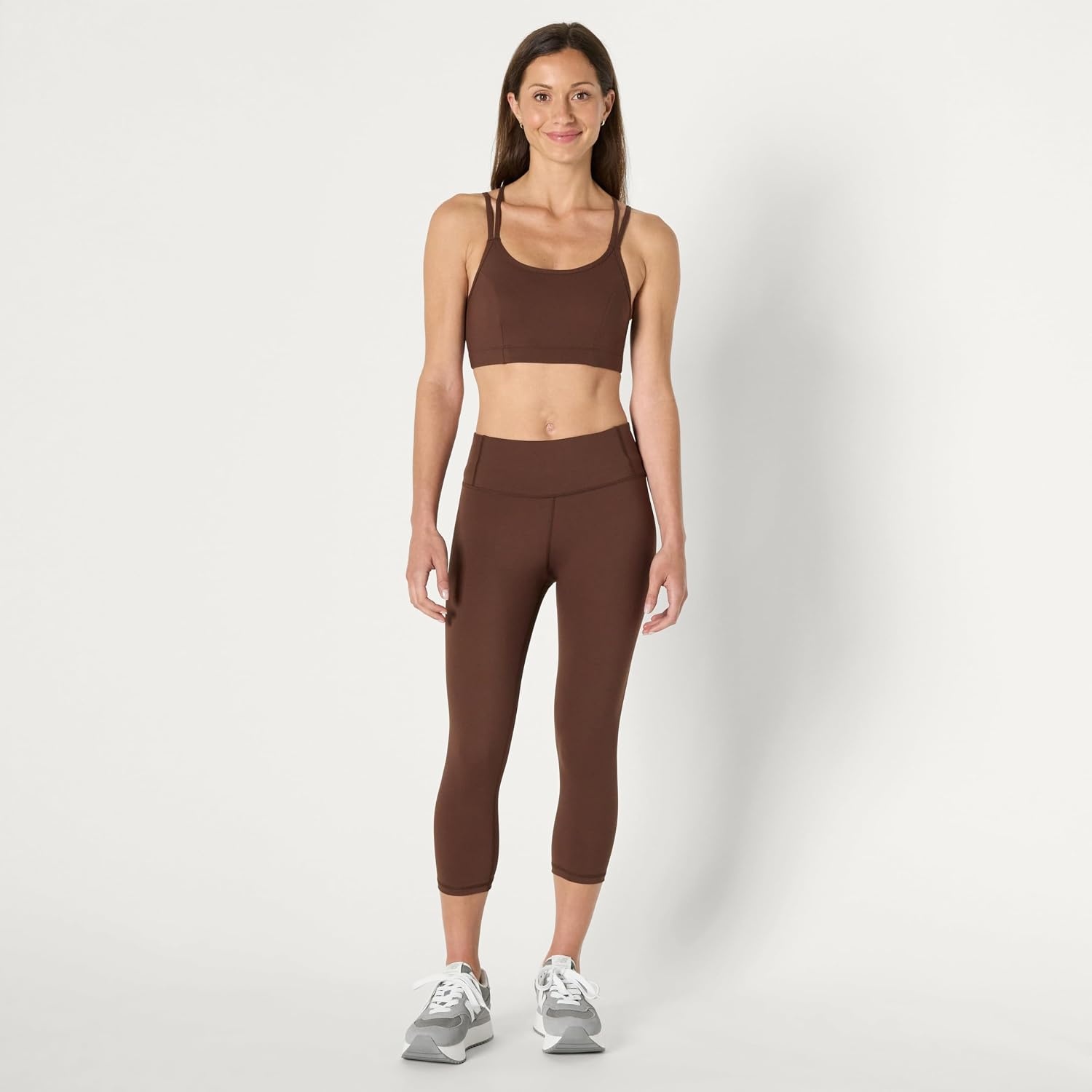 image:imageAmazon Essentials Womens Active Total Train Gym Workout LeggingsRich Hazel