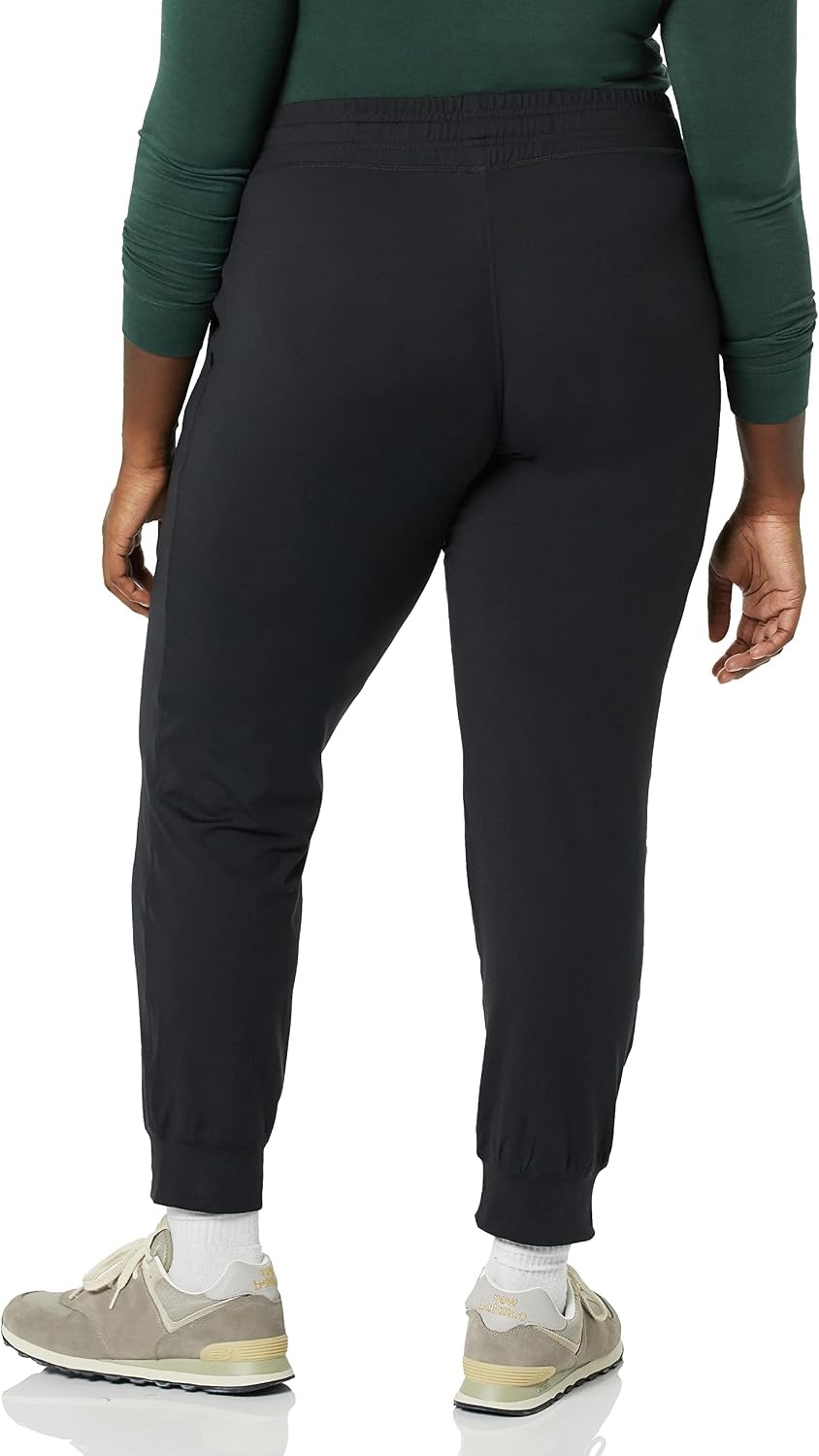 image:imageAmazon Essentials Womens Brushed Tech Stretch Jogger Pant Discontinued ColorsBlack