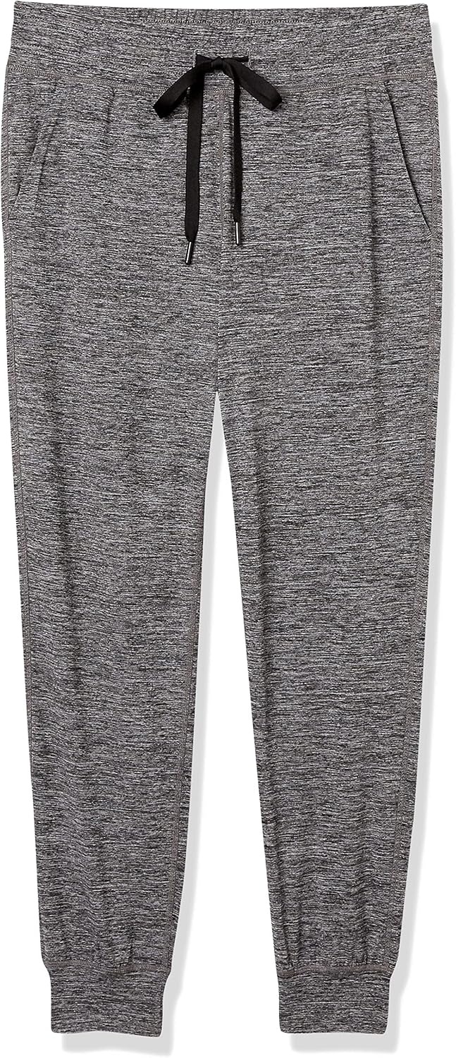 image:imageAmazon Essentials Womens Brushed Tech Stretch Jogger Pant Discontinued ColorsDark Grey Space Dye