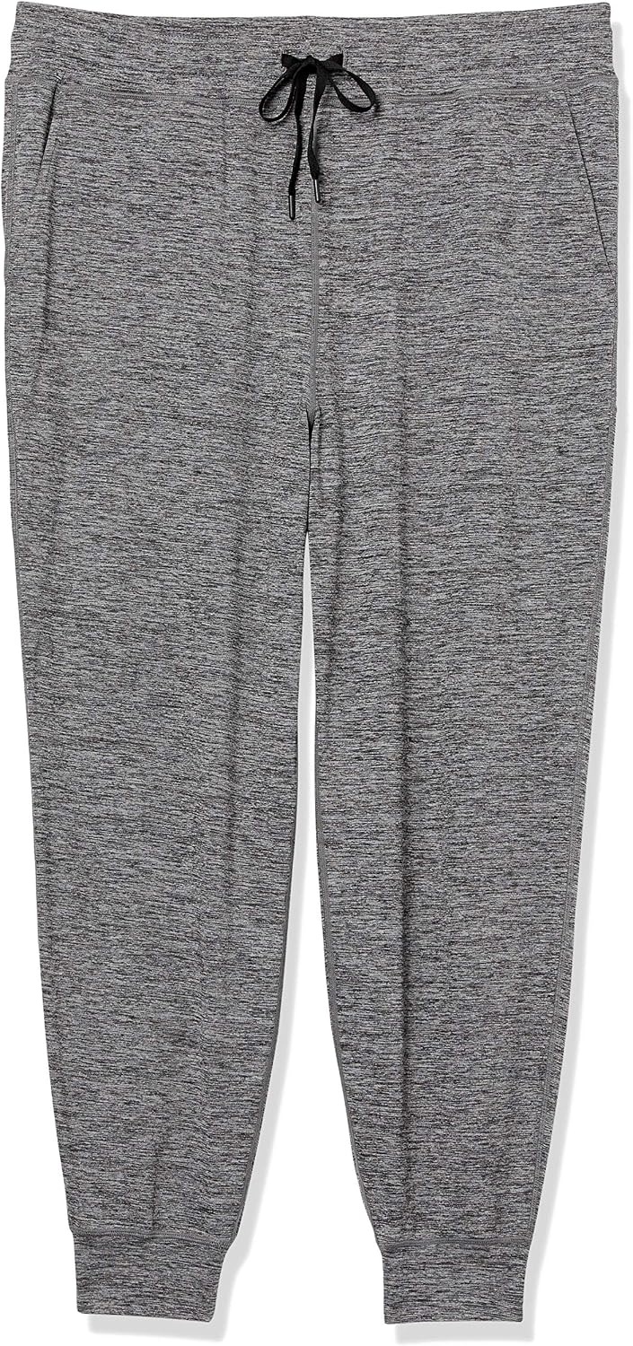 image:imageAmazon Essentials Womens Brushed Tech Stretch Jogger Pant Discontinued ColorsDark Grey Space Dye
