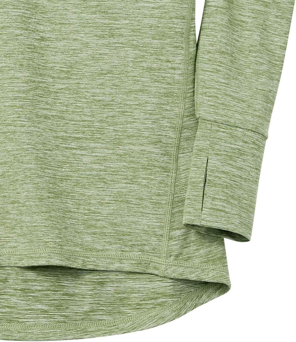 image:imageAmazon Essentials Womens Brushed Tech Stretch LongSleeve Crewneck Shirt Available in Plus SizeArmy Green