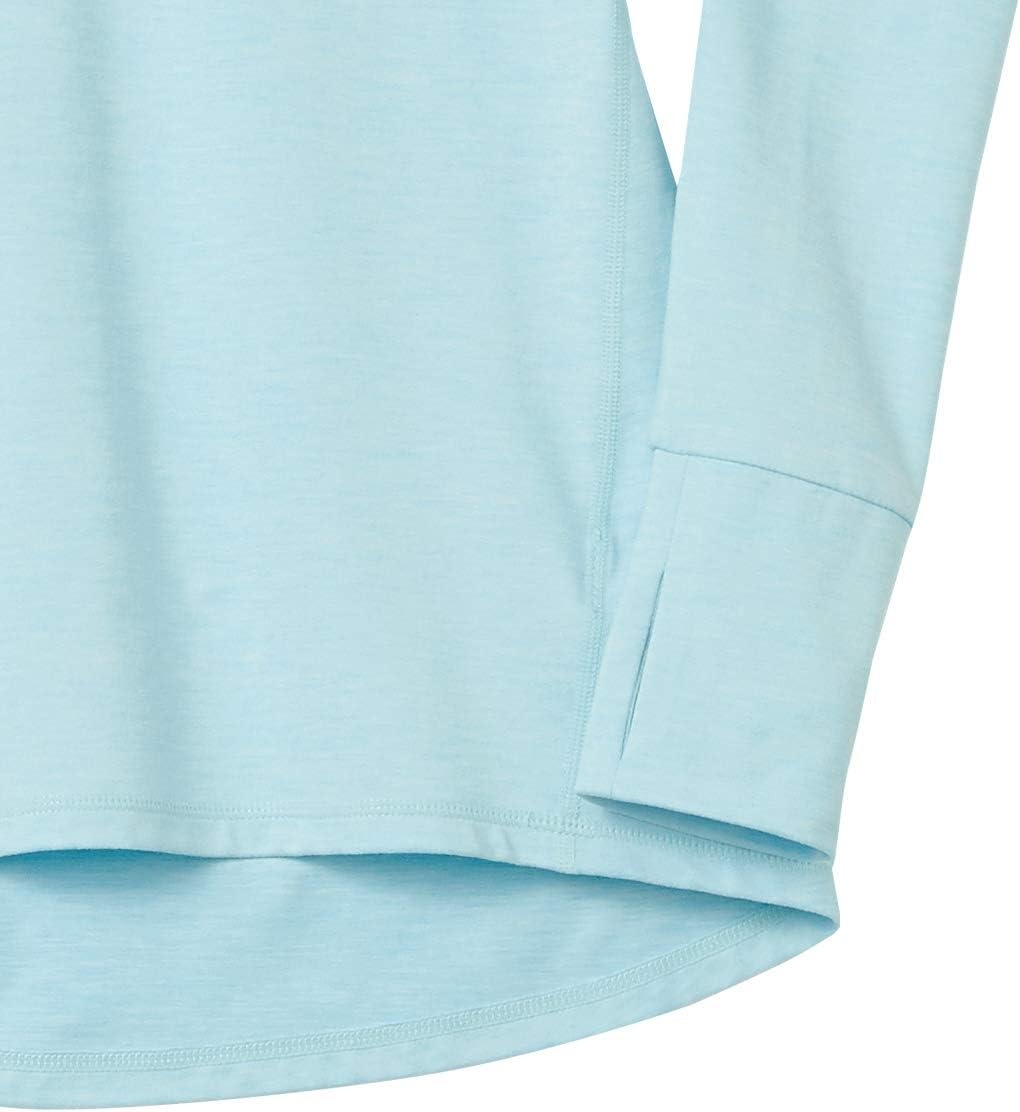 image:imageAmazon Essentials Womens Brushed Tech Stretch LongSleeve Crewneck Shirt Available in Plus SizeSky Blue