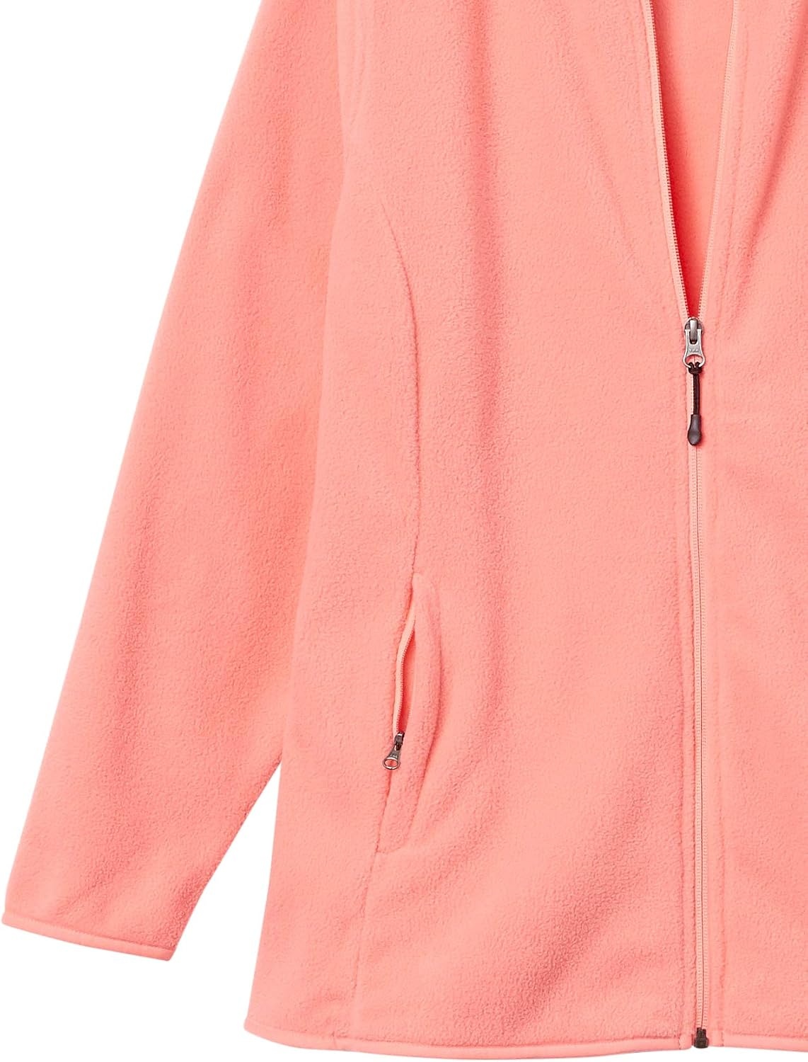 image:imageAmazon Essentials Womens ClassicFit FullZip Polar Soft Fleece Jacket Outerwear Coat with Cuffs Available in Plus SizeBright Coral