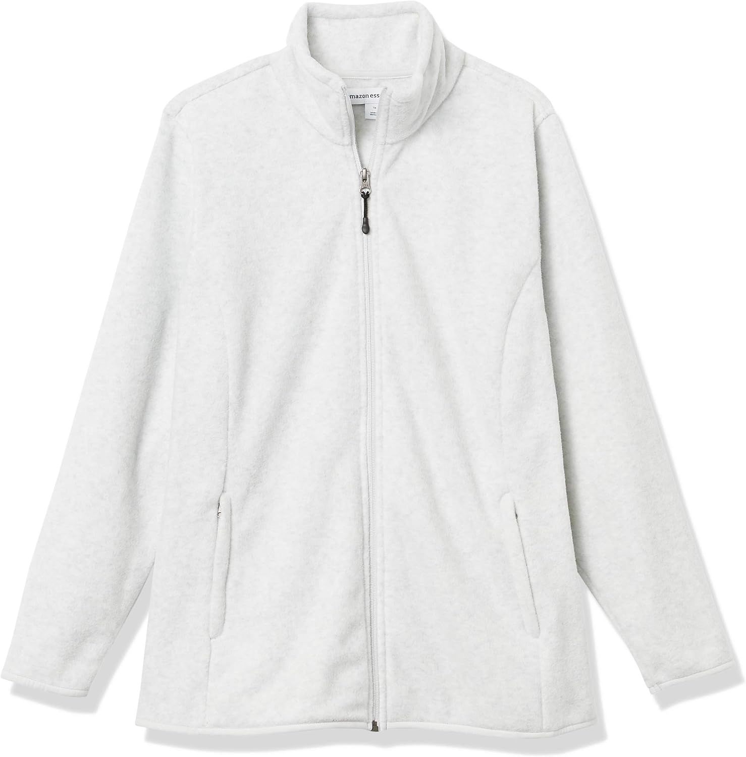 image:imageAmazon Essentials Womens ClassicFit FullZip Polar Soft Fleece Jacket Outerwear Coat with Cuffs Available in Plus SizeLight Grey Heather