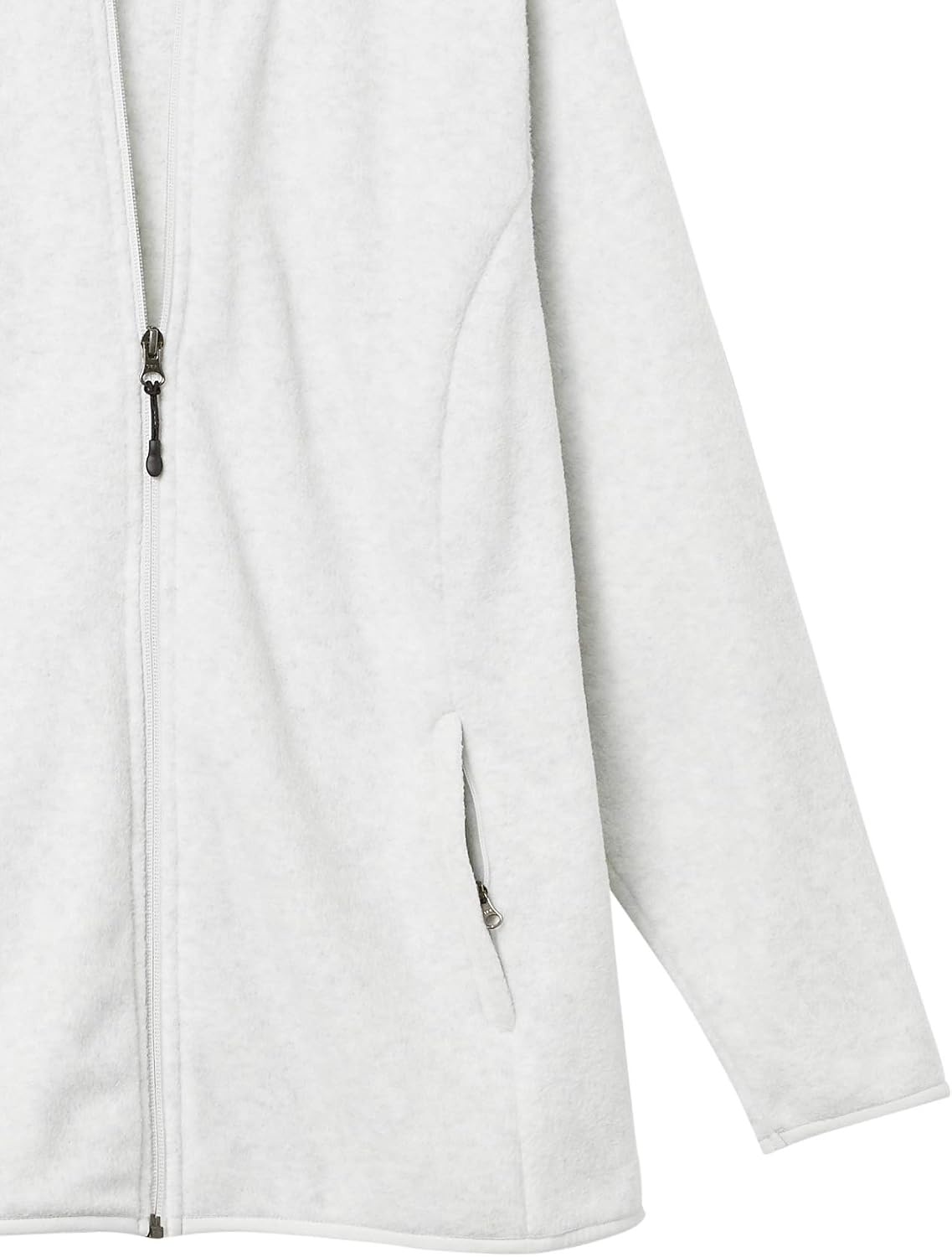 image:imageAmazon Essentials Womens ClassicFit FullZip Polar Soft Fleece Jacket Outerwear Coat with Cuffs Available in Plus SizeLight Grey Heather