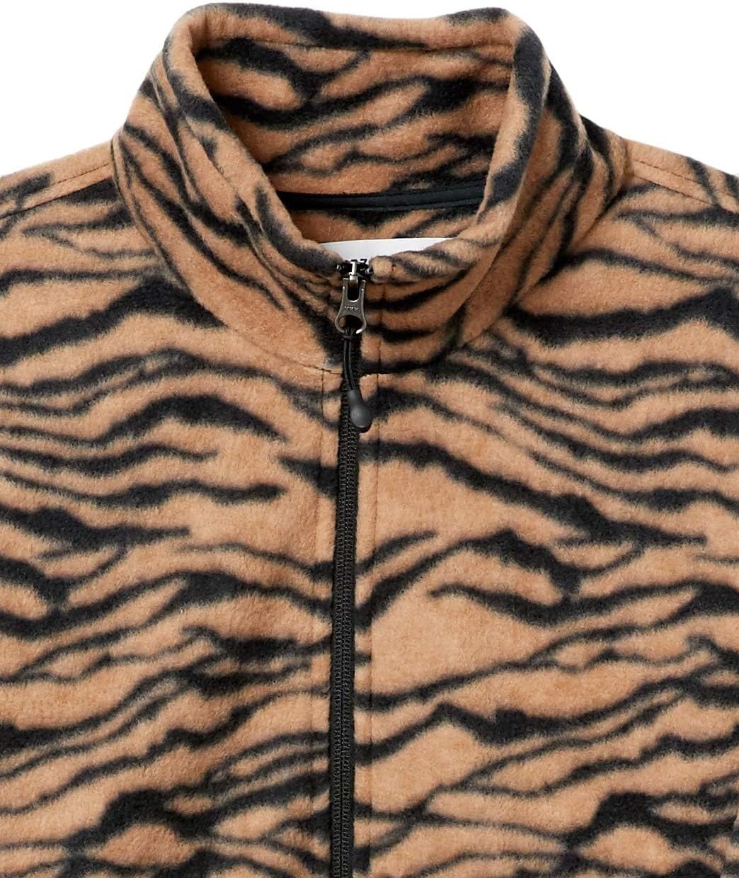 image:imageAmazon Essentials Womens ClassicFit FullZip Polar Soft Fleece Jacket Outerwear Coat with Cuffs Available in Plus SizePeach Tiger Print