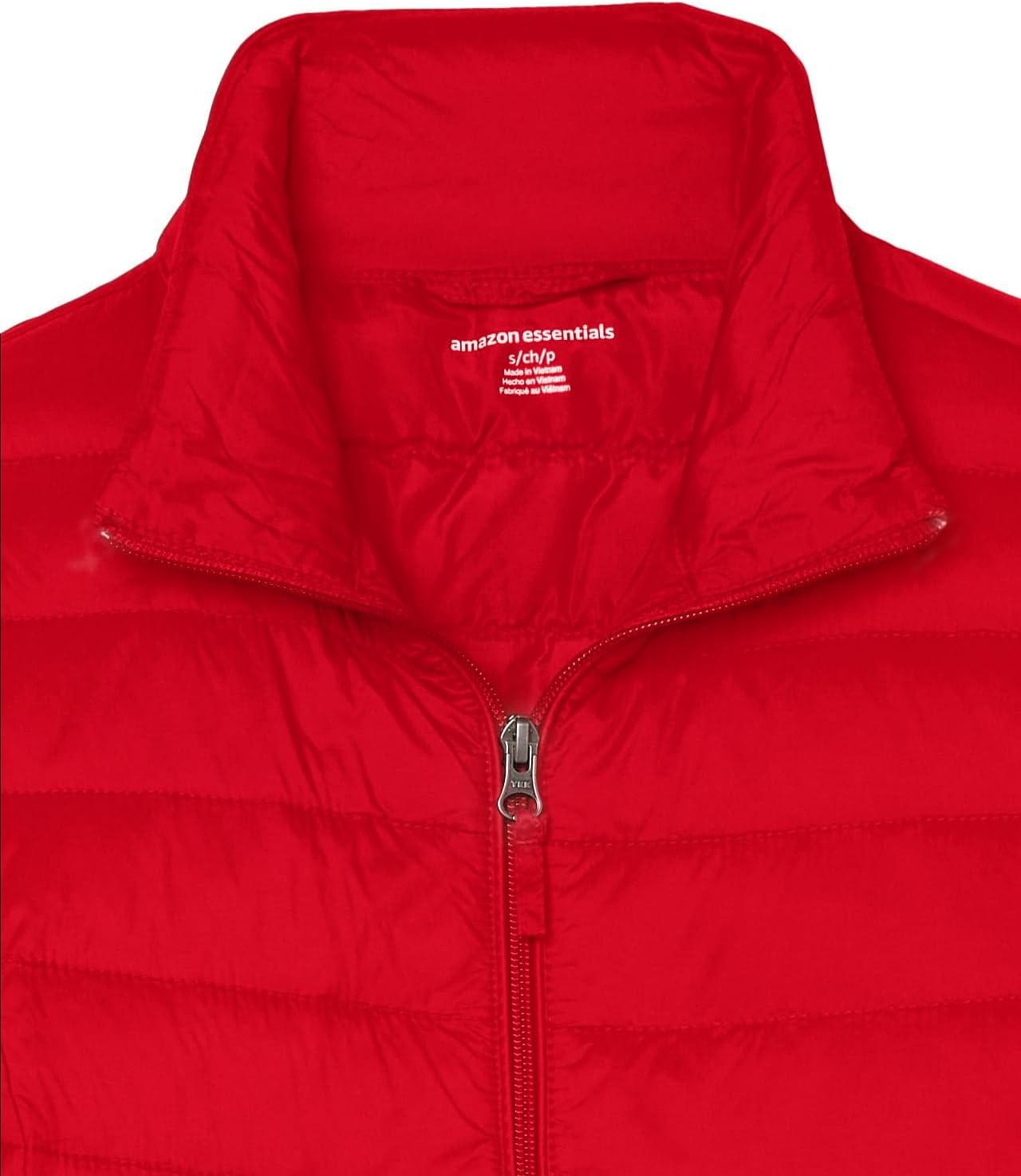 image:imageAmazon Essentials Womens Lightweight LongSleeve WaterResistant Packable Puffer Jacket Available in Plus SizeBright Poppy Red