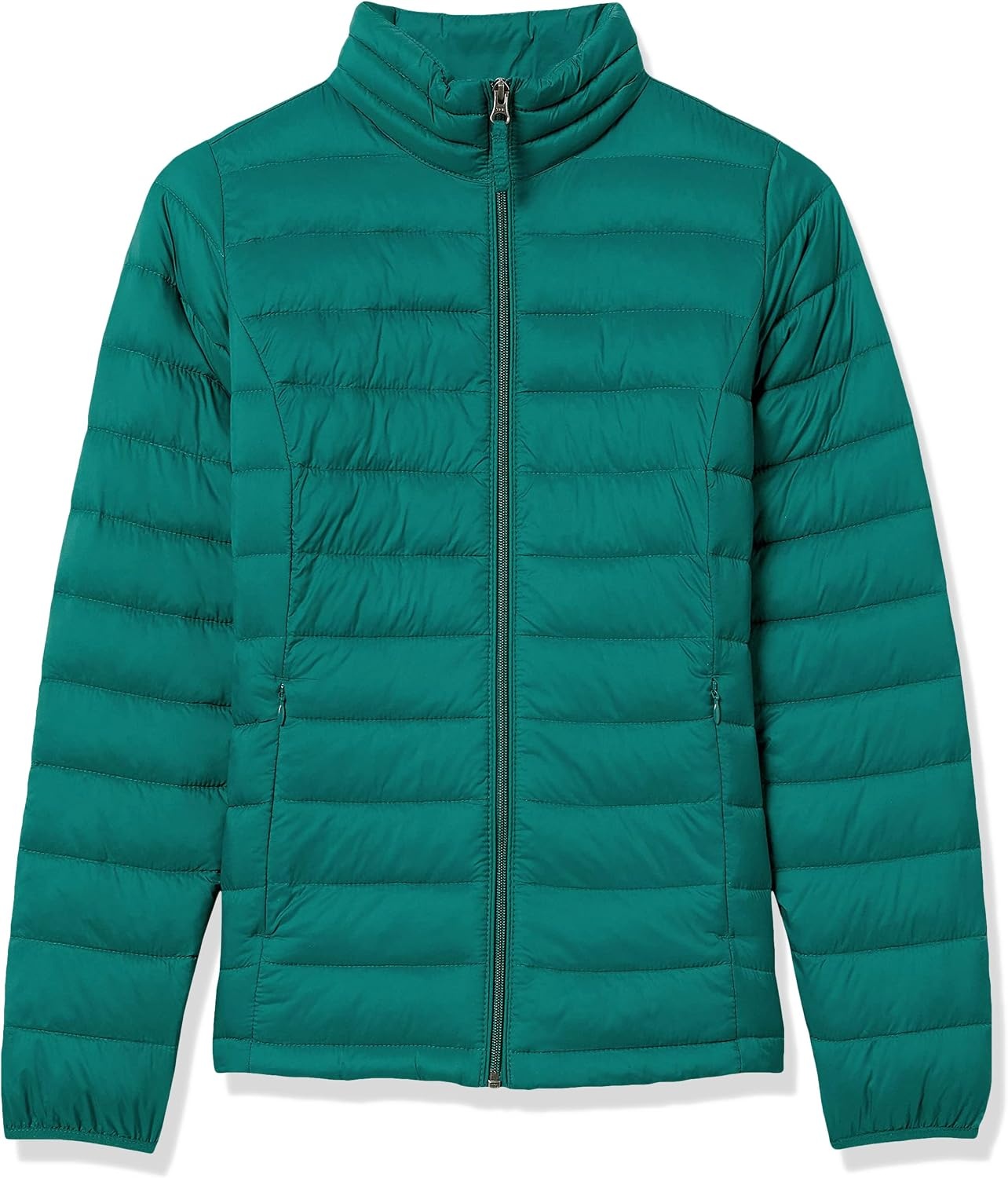 image:imageAmazon Essentials Womens Lightweight LongSleeve WaterResistant Packable Puffer Jacket Available in Plus SizeDark Emerald Green