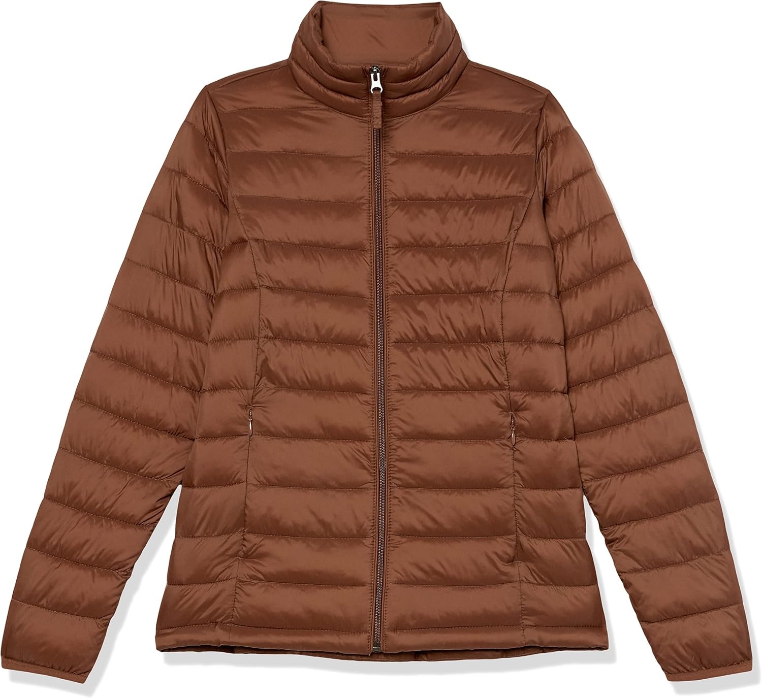 image:imageAmazon Essentials Womens Lightweight LongSleeve WaterResistant Packable Puffer Jacket Available in Plus SizeDark Toffee Brown