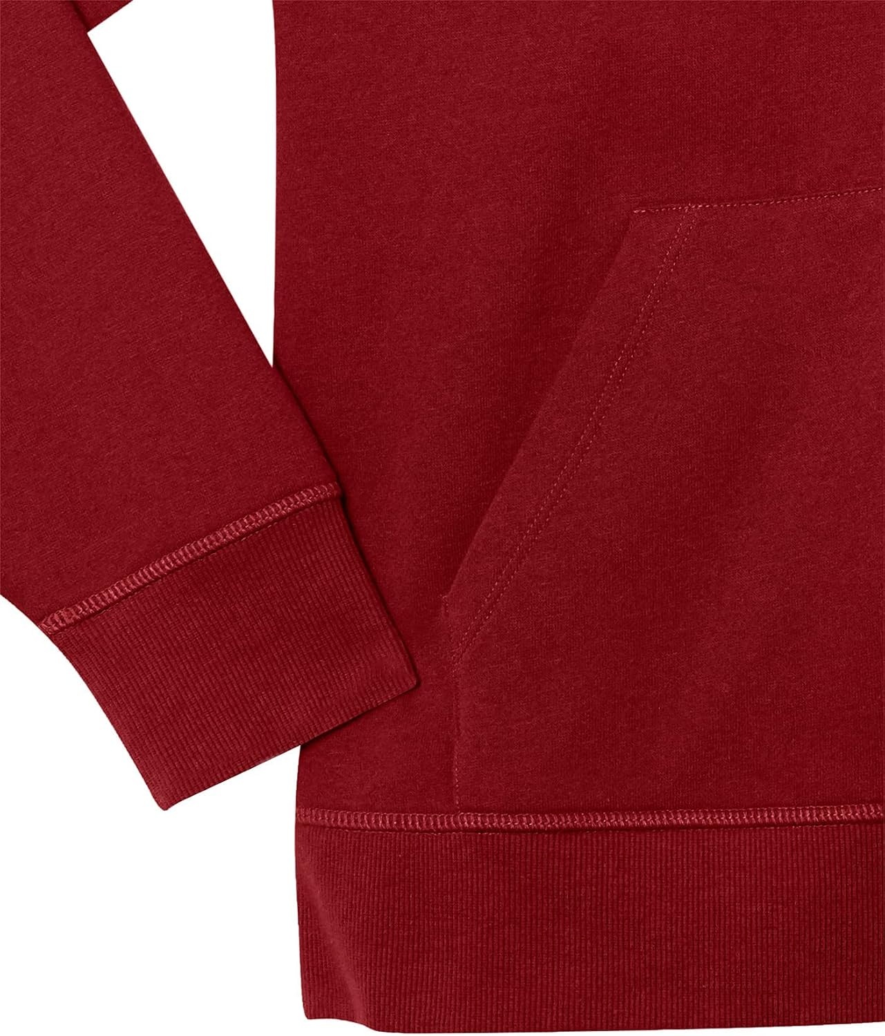 image:imageAmazon Essentials Womens Midweight Fleece FullZip Hoodie with Drawstring Available in Plus SizeBurgundy