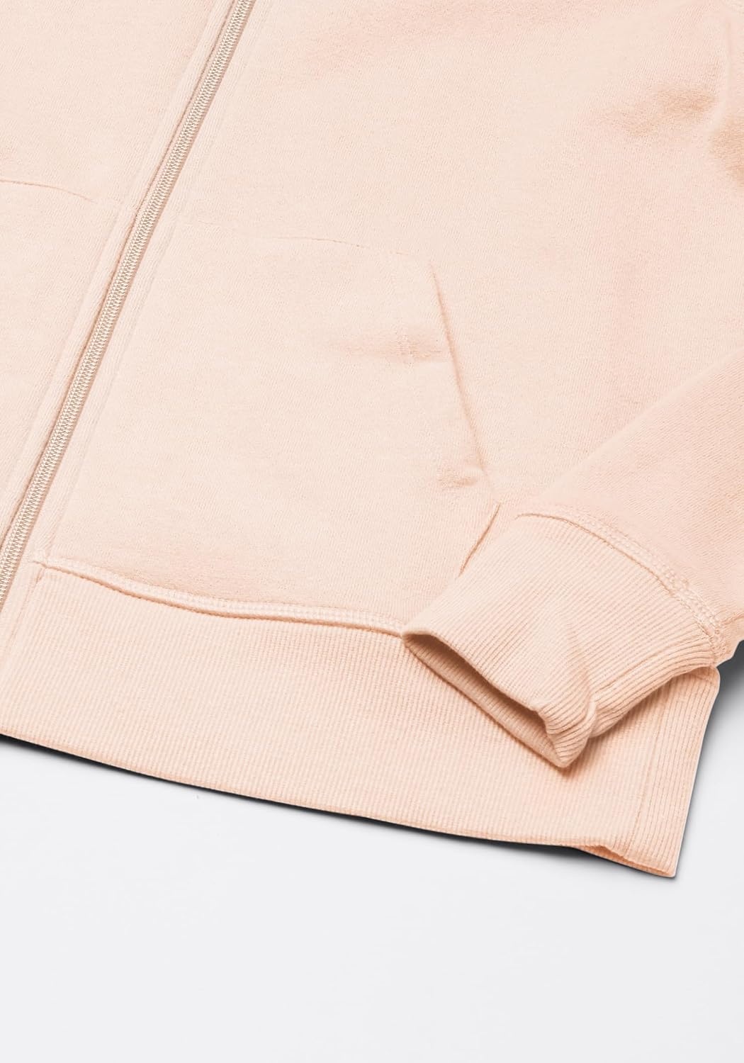 image:imageAmazon Essentials Womens Midweight Fleece FullZip Hoodie with Drawstring Available in Plus SizeLight Pink