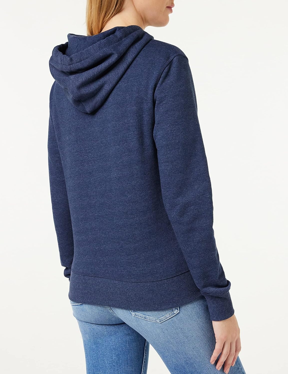 image:imageAmazon Essentials Womens Midweight Fleece FullZip Hoodie with Drawstring Available in Plus SizeNavy Heather
