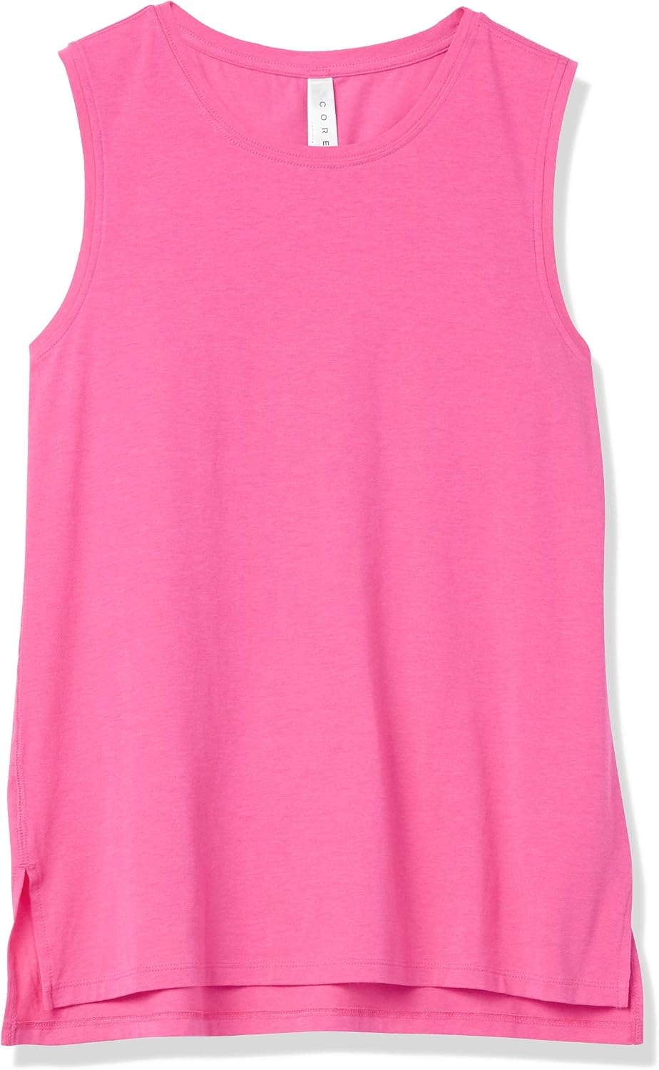 image:imageAmazon Essentials Womens Soft Breathable Cotton RelaxedFit Yoga Tank Top for Sports Wear Available in Plus SizeBright Pink