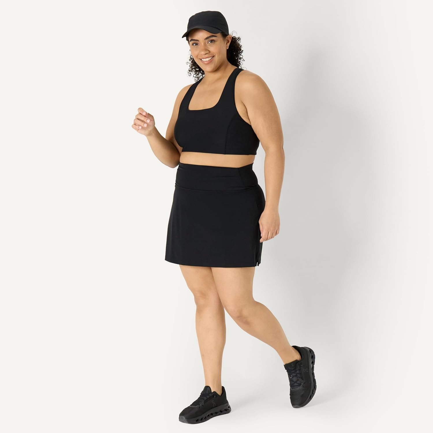 image:imageAmazon Essentials Womens Tennis Skirt with Builtin ShortsBlack