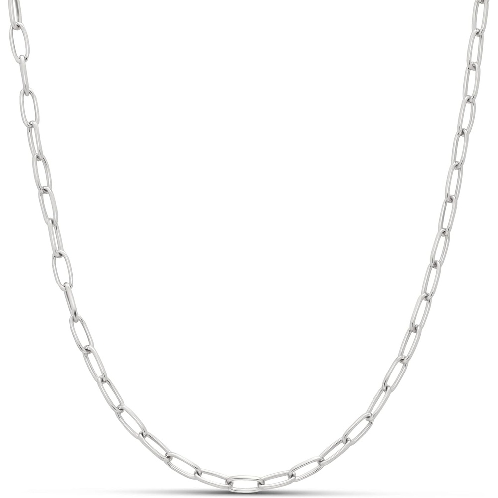 image:imageAmazon Essentials 14K Gold Plated Paperclip Chain NecklaceSilver