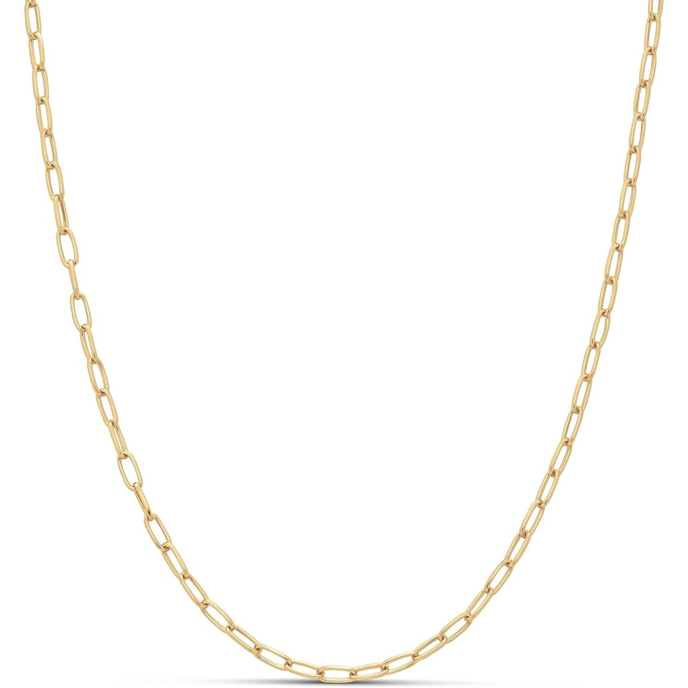 image:imageAmazon Essentials 14K Gold Plated Paperclip Chain NecklaceYellow Gold