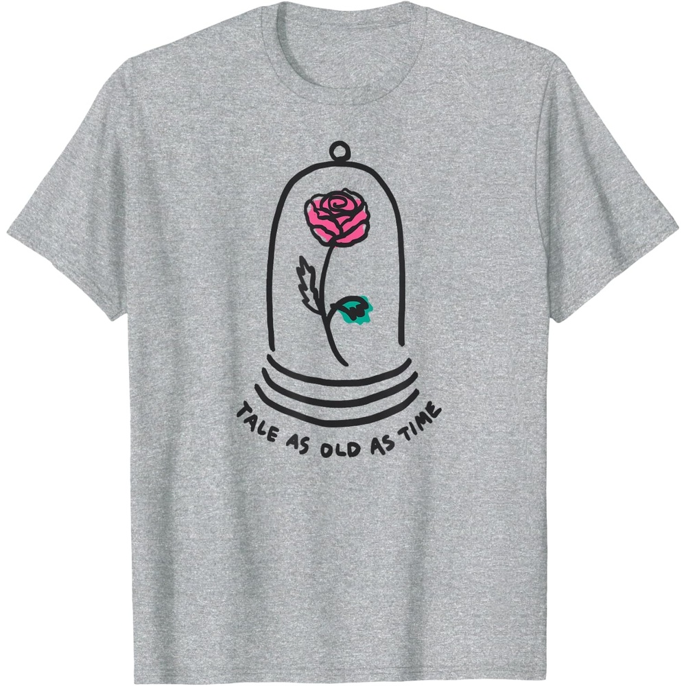 image:imageAmazon Essentials Boys Princess Belle Beauty and the Beast Quote TShirt White SmallHeather Grey
