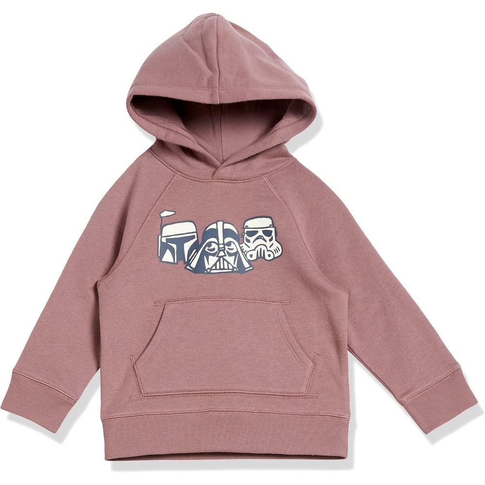 image:imageAmazon Essentials Boys and Toddlers Fleece Pullover Hoodie SweatshirtsStar Wars Vader Friends