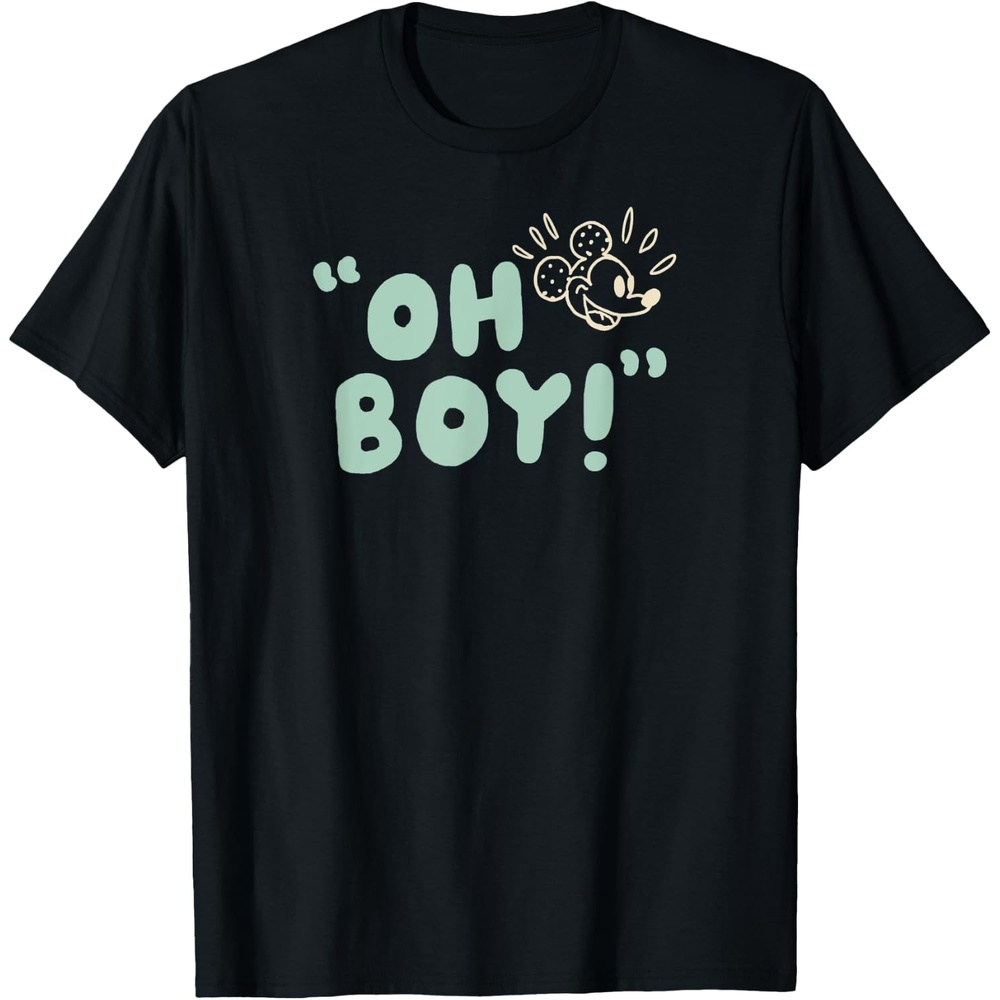 image:imageAmazon Essentials Mens Mickey Oh Boy TShirt Black SmallBlack