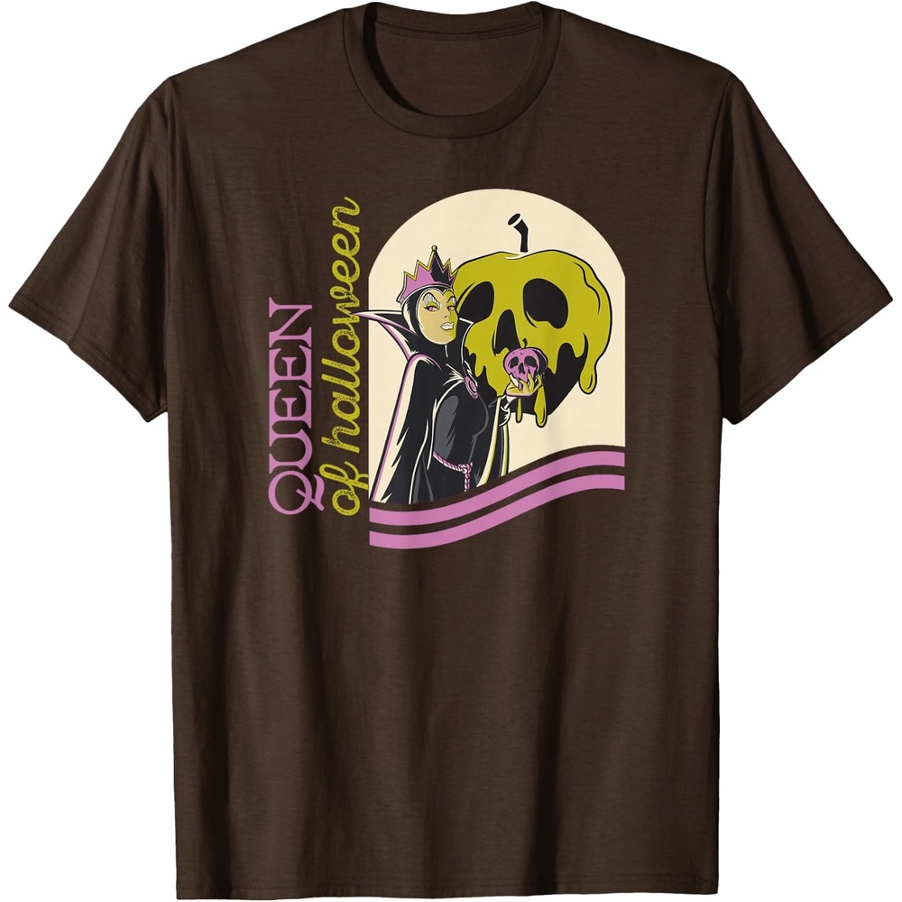 image:imageAmazon Essentials Mens Villains Evil Queen of Halloween TShirt Black Halloween Print SmallBrown