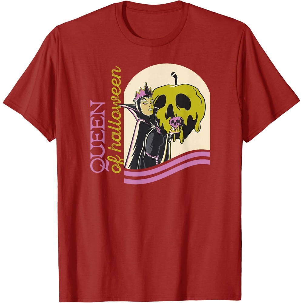 image:imageAmazon Essentials Mens Villains Evil Queen of Halloween TShirt Black Halloween Print SmallCranberry Red