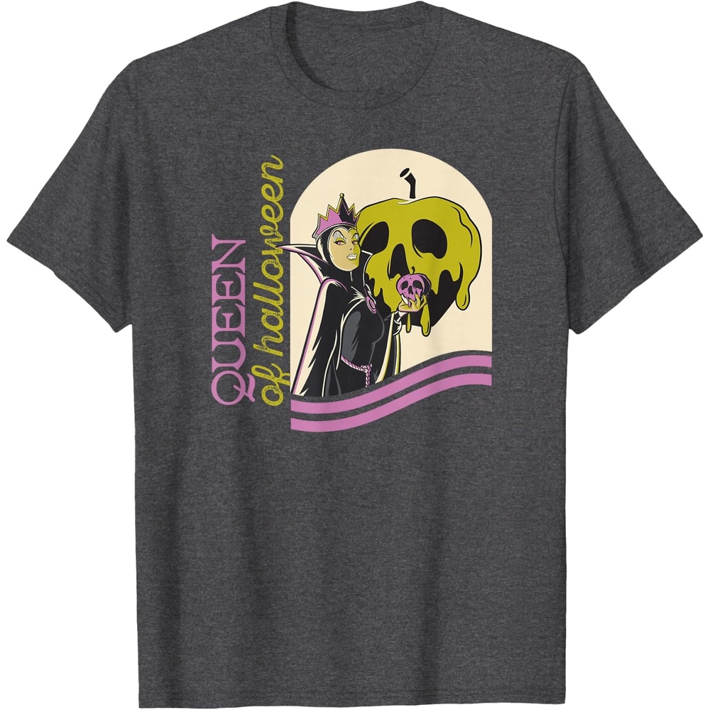 image:imageAmazon Essentials Mens Villains Evil Queen of Halloween TShirt Black Halloween Print SmallDark Heather Grey