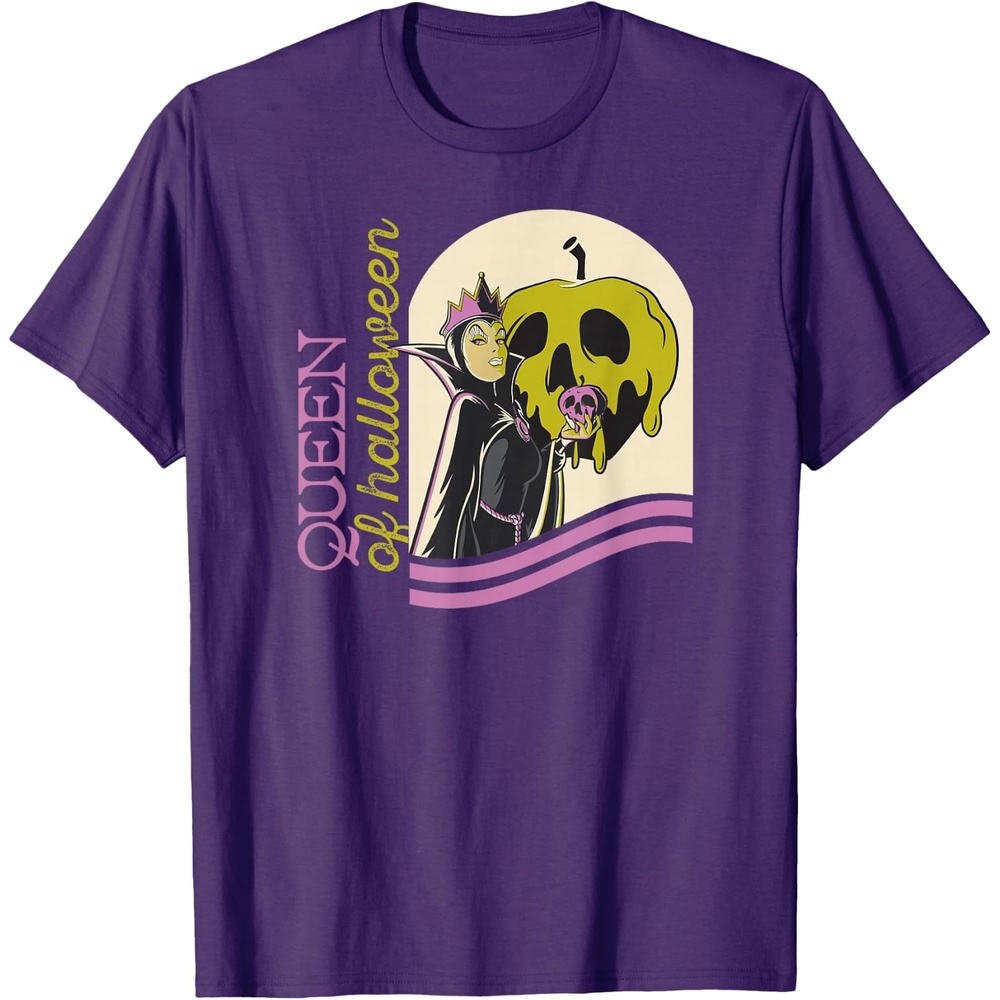 image:imageAmazon Essentials Mens Villains Evil Queen of Halloween TShirt Black Halloween Print SmallPurple