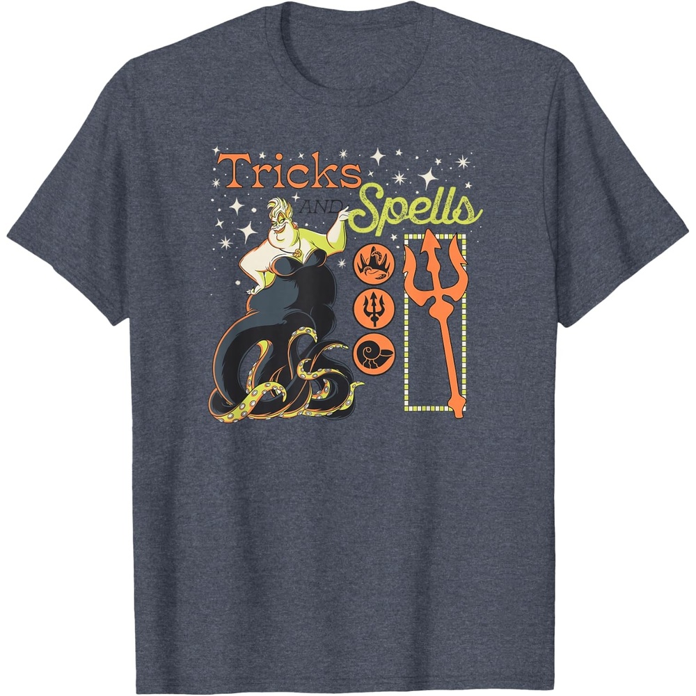 image:imageAmazon Essentials Mens Villains Ursula Halloween Tricks and Spells TShirt Grey SmallHeather Blue