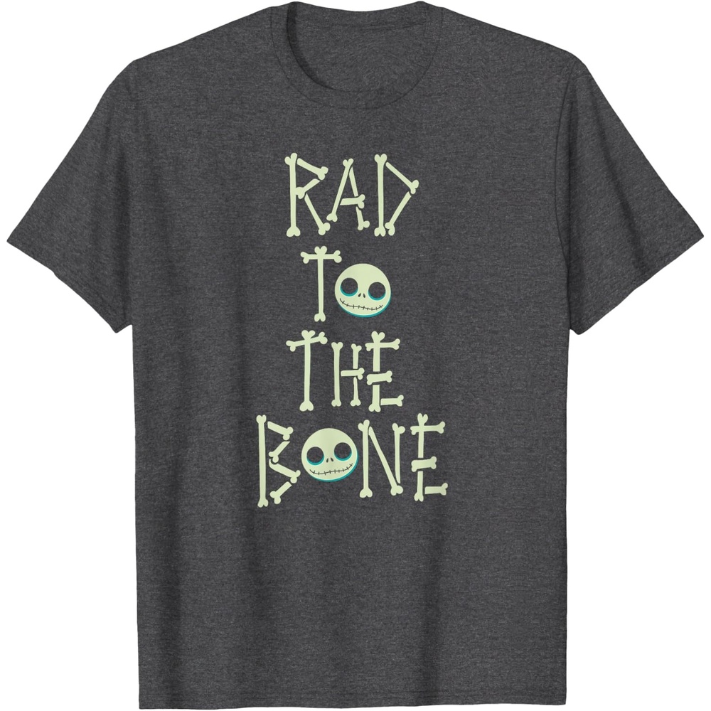 image:imageAmazon Essentials Nightmare Before Christmas Rad to the Bone TShirtDark Heather Grey