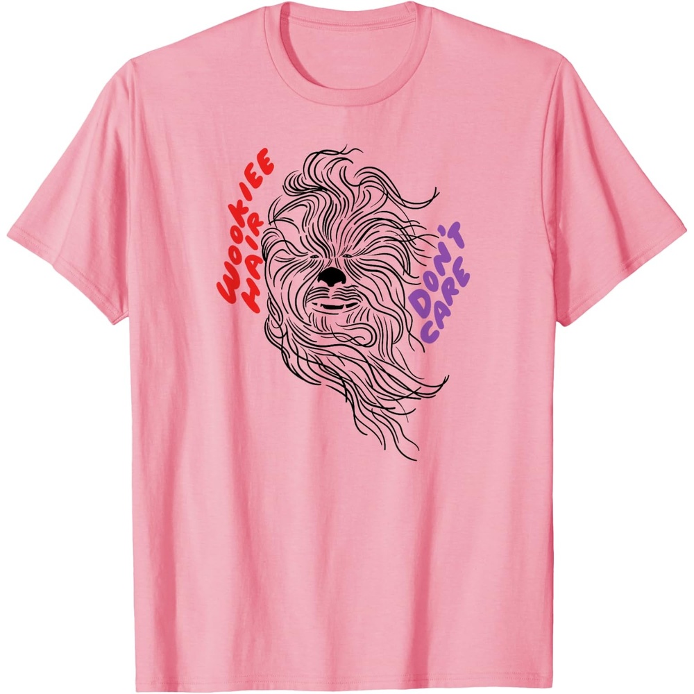 image:imageAmazon Essentials Star Wars Chewbacca Wookiee Hair Dont Care TShirtPink