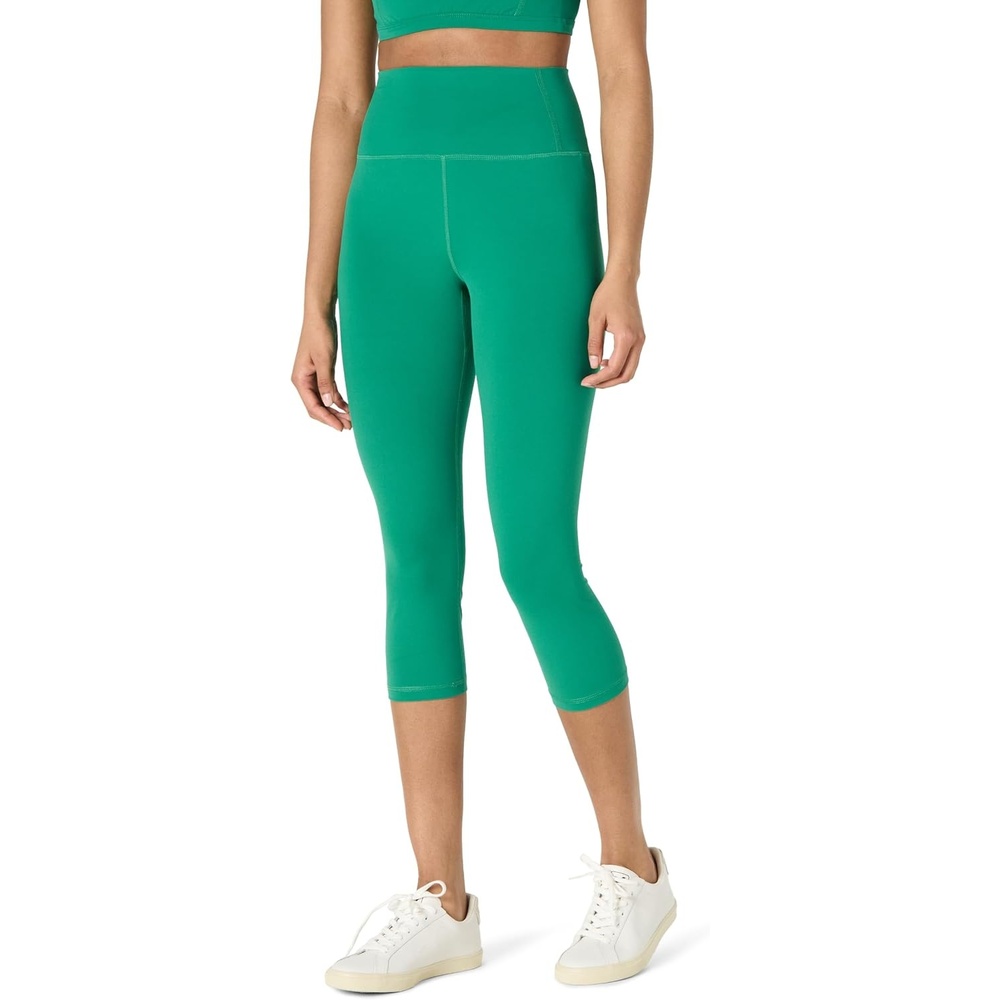 image:imageAmazon Essentials Womens Active FormFlex Buttery Soft High Waist Capri Yoga Workout LeggingsEmerald Green