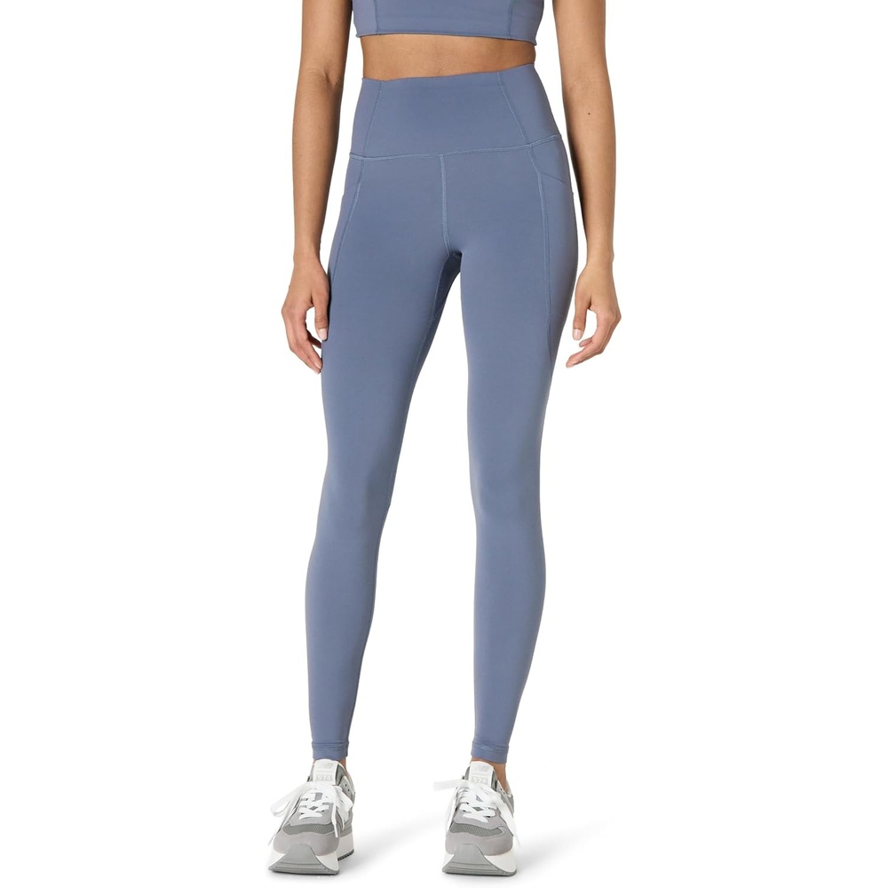 image:imageAmazon Essentials Womens Active FormFlex Buttery Soft High Waist Yoga Workout LeggingsSlate Grey