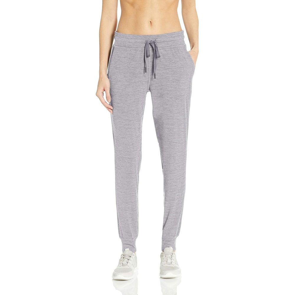 image:imageAmazon Essentials Womens Brushed Tech Stretch Jogger Pant Discontinued ColorsGrey Space Dye