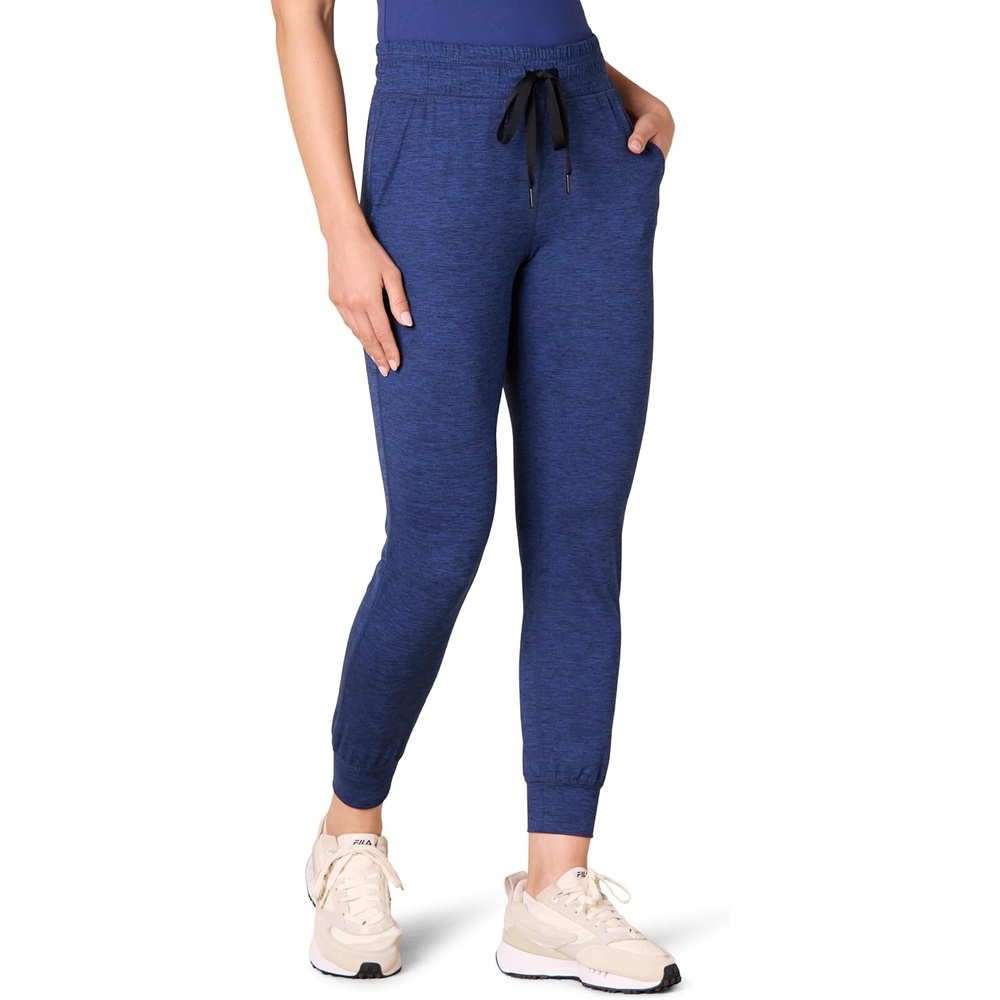 image:imageAmazon Essentials Womens Brushed Tech Stretch Jogger Pant Discontinued ColorsNavy Space Dye